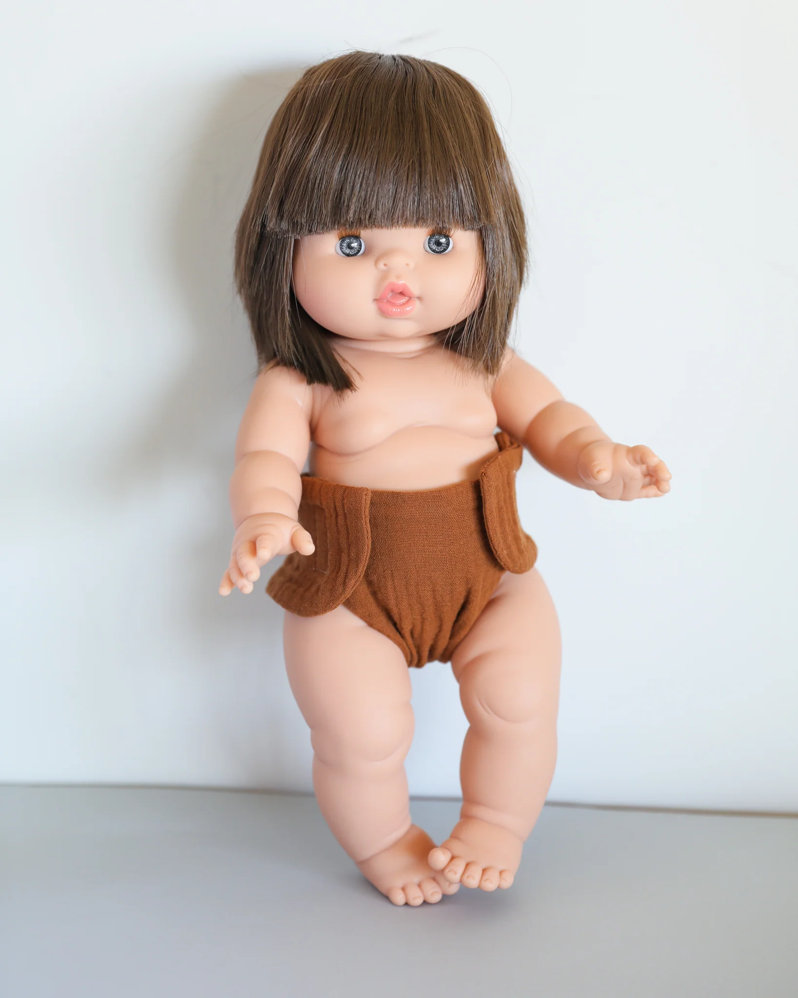 Minikane Doll Clothes | Doll Muslin Diaper - Brown - Image 4
