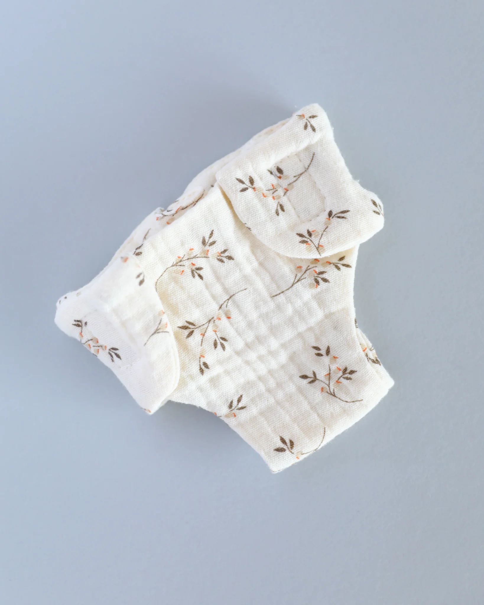 Minikane Doll Clothes | Doll Muslin Diaper - Flowers - Image 2