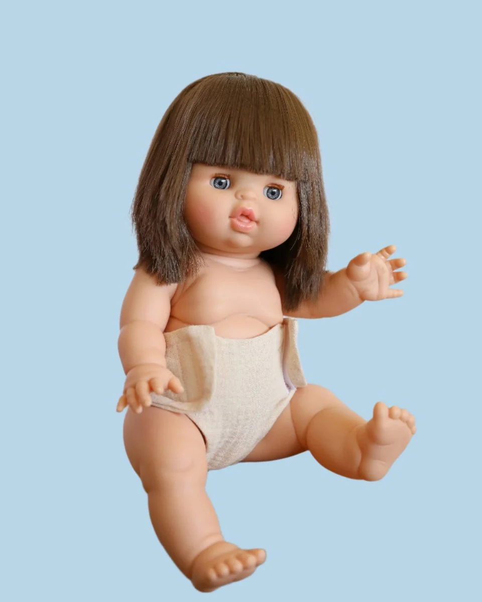 Minikane Doll Clothes | Doll Muslin Diaper - Cream (11" and 13" dolls) - Image 3