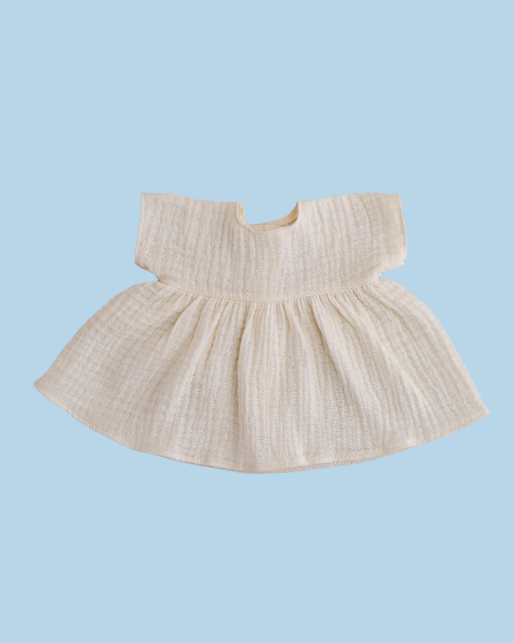 Minikane Doll Clothes | Doll Muslin Dress - White - Image 2