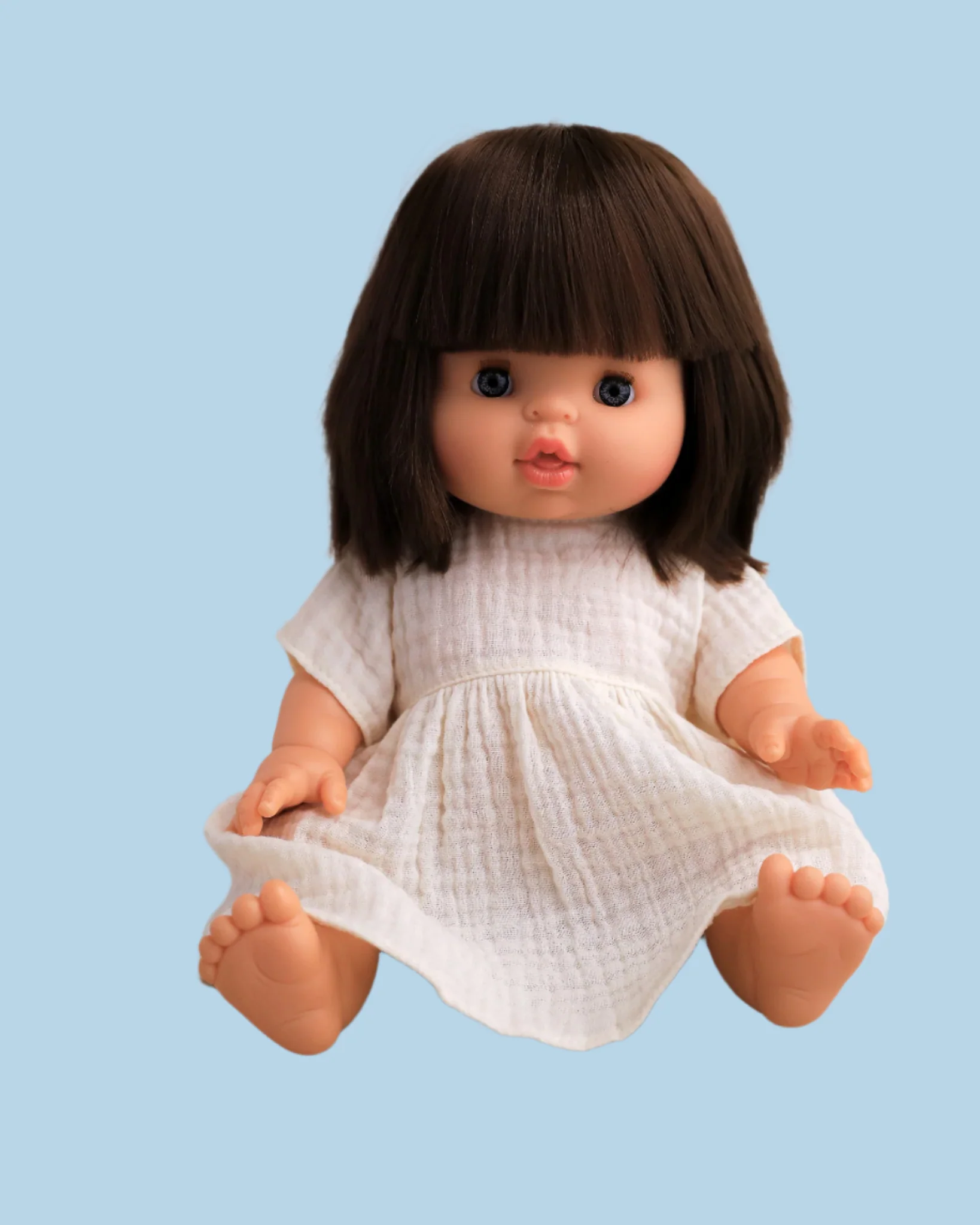 Minikane Doll Clothes | Doll Muslin Dress - White - Image 5
