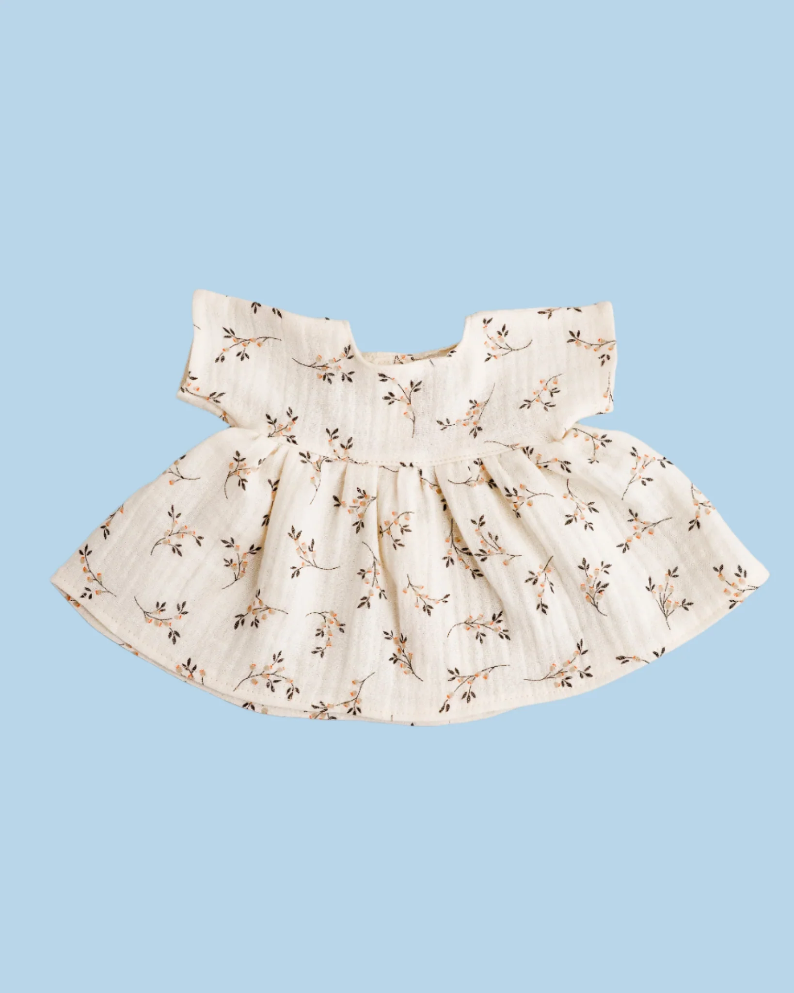 Minikane Doll Clothes | Doll Muslin Dress - Woodland Whisper - Image 2