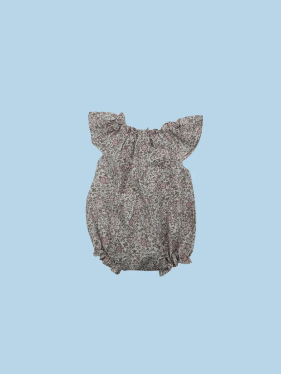 Minikane Doll Clothes | Doll Romper - Summer Flowers (13" dolls) - Image 2
