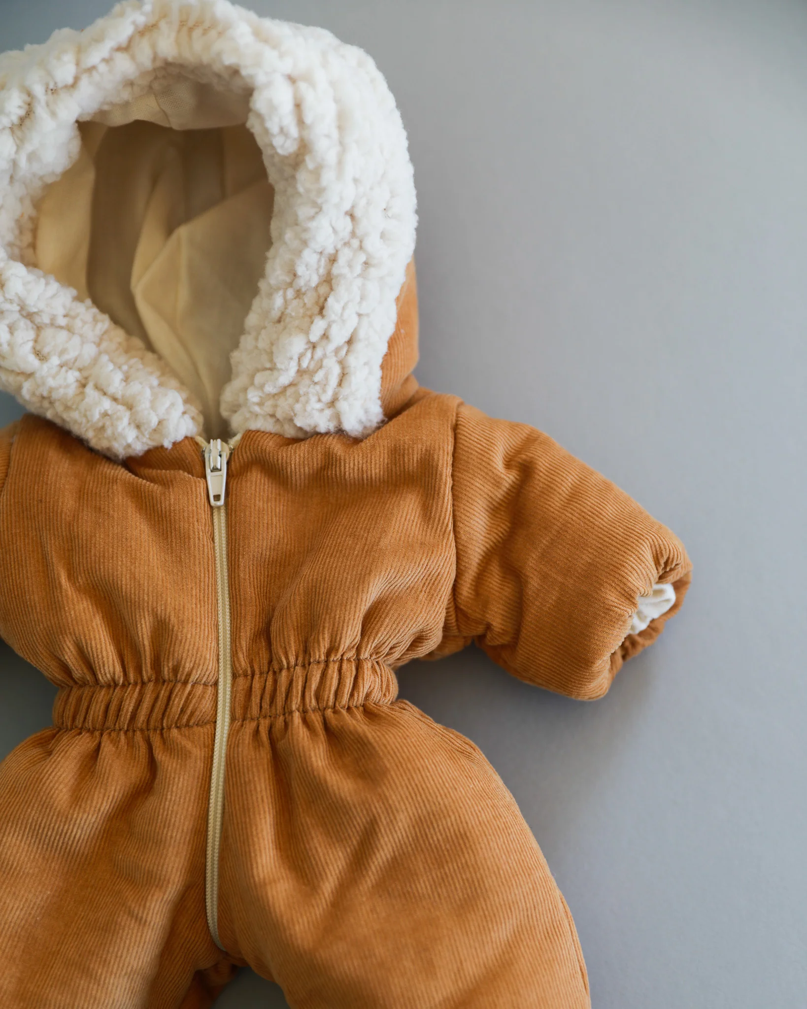 Minikane Doll Clothes | Doll Snowsuit - Brown - Image 2