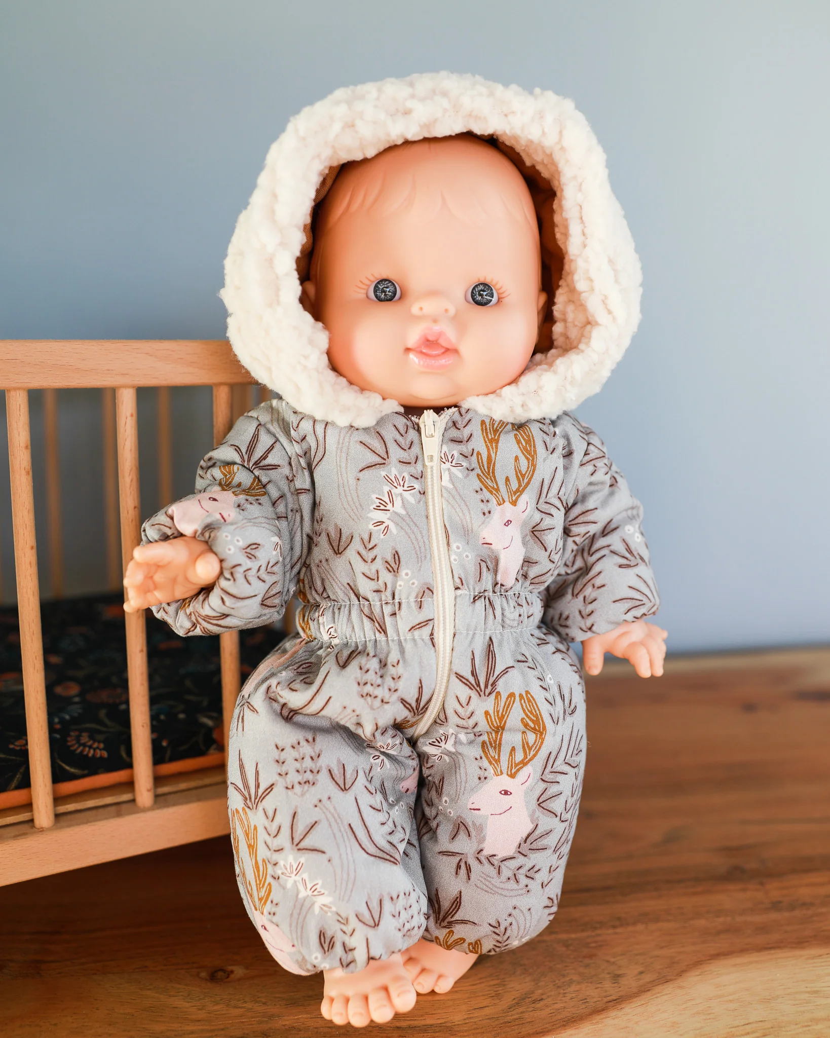 Minikane Doll Clothes | Doll Snowsuit - Deer - Image 2
