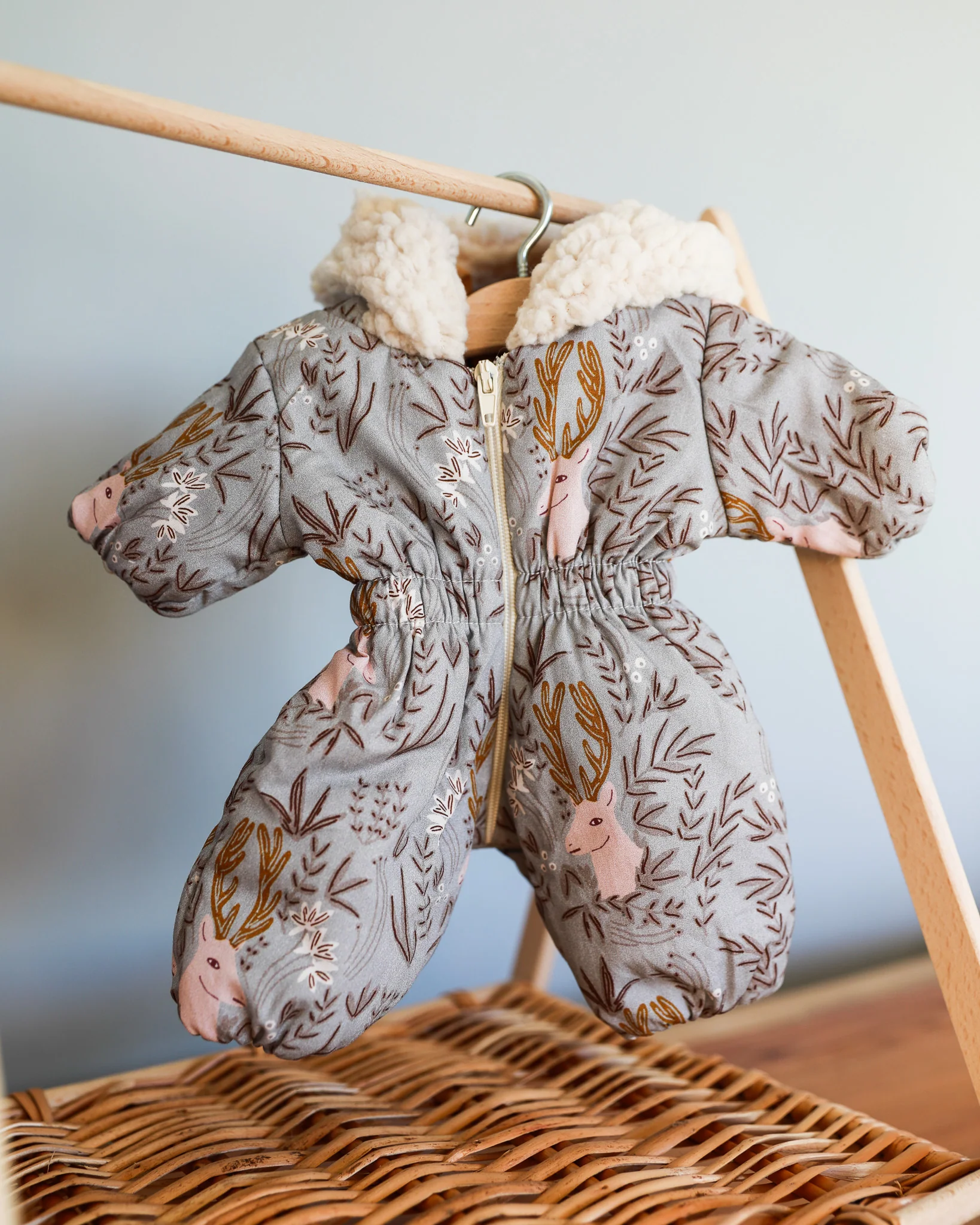 Minikane Doll Clothes | Doll Snowsuit - Deer - Image 3