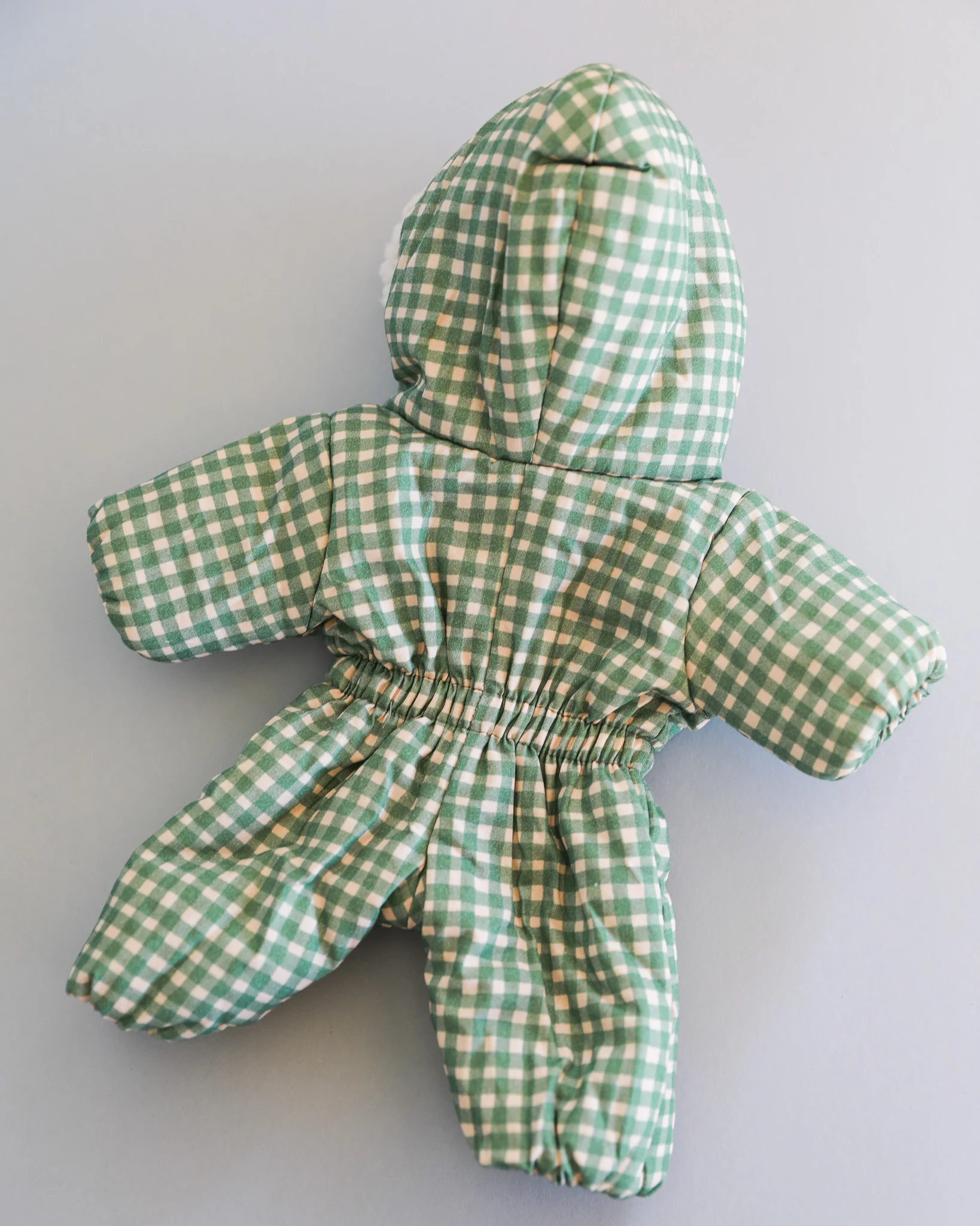 Minikane Doll Clothes | Doll Snowsuit - Green Gingham - Image 4