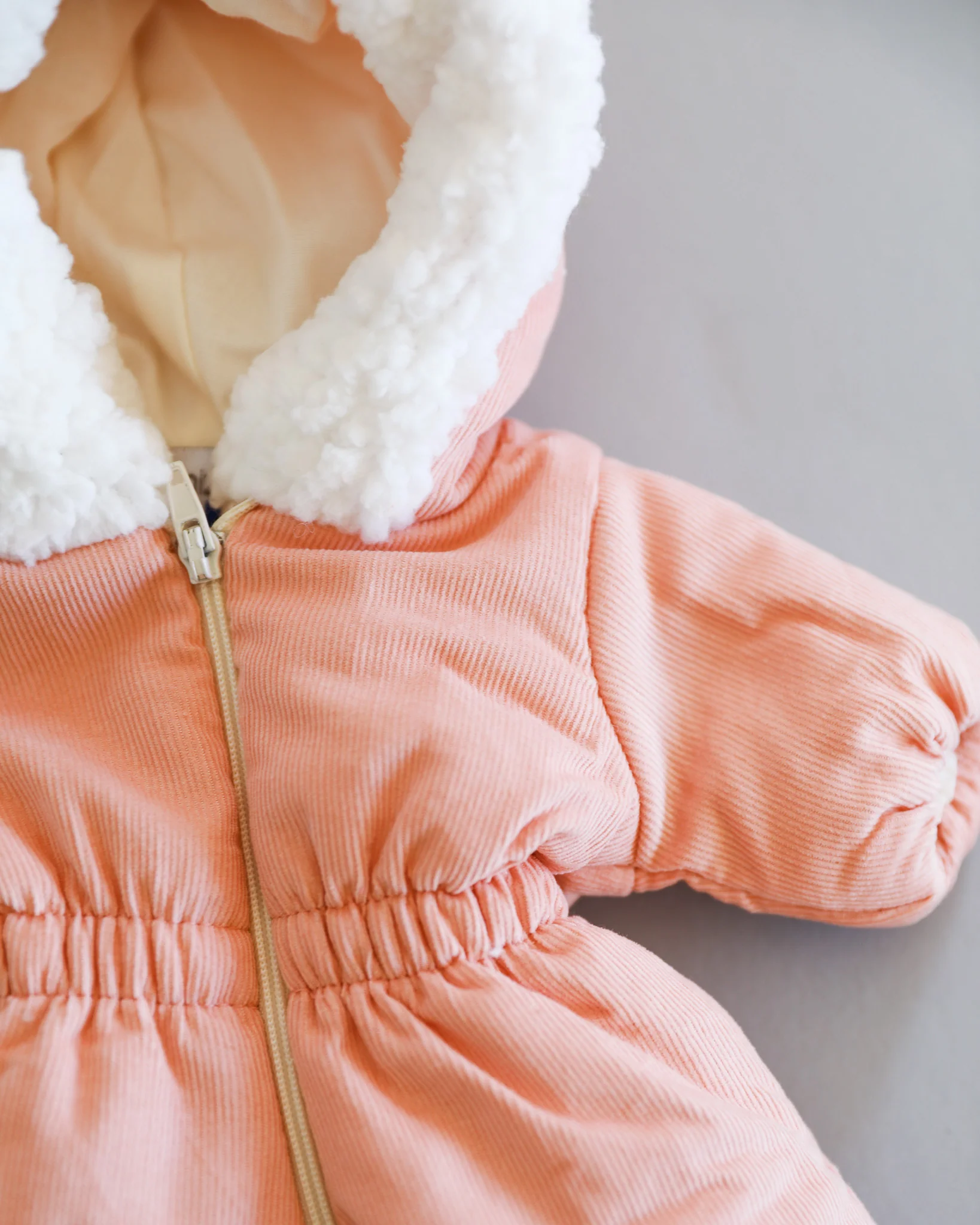 Minikane Doll Clothes | Doll Snowsuit - Peach - Image 4