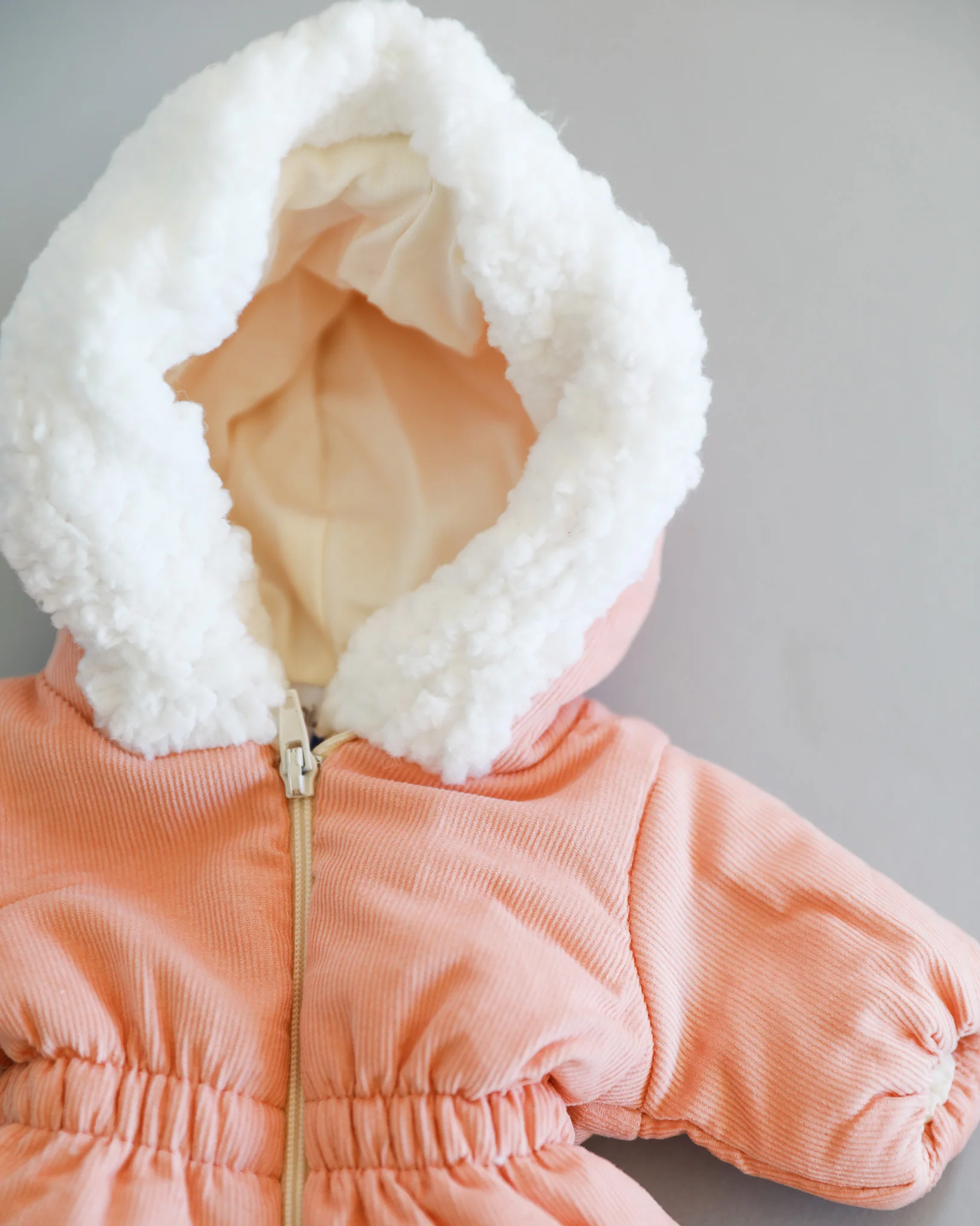 Minikane Doll Clothes | Doll Snowsuit - Peach - Image 5
