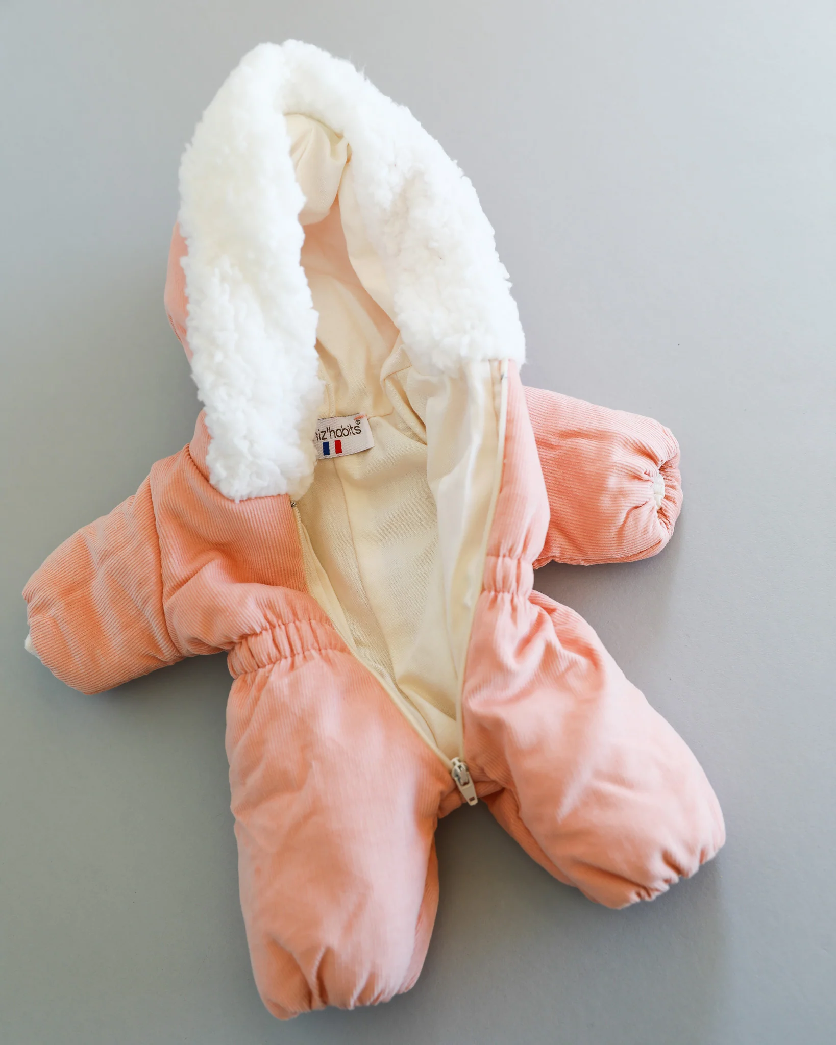 Minikane Doll Clothes | Doll Snowsuit - Peach - Image 7