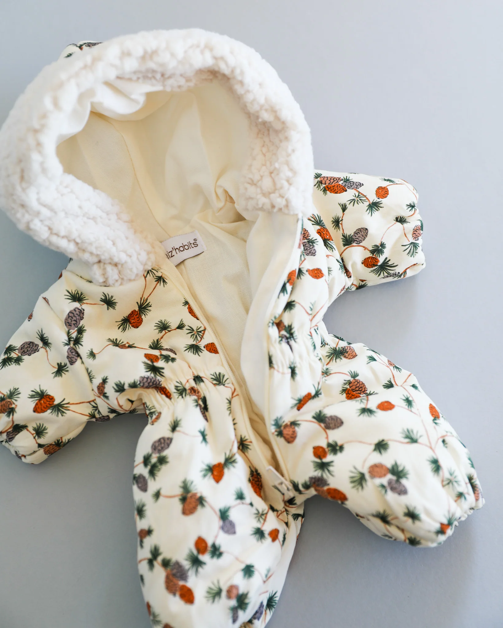 Minikane Doll Clothes | Doll Snowsuit - Pinecones - Image 4