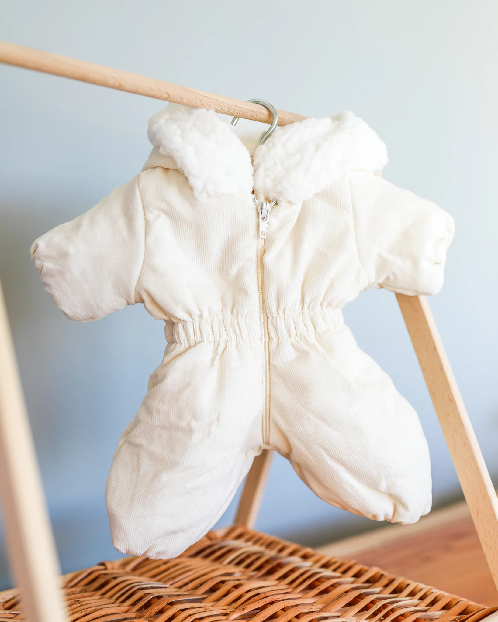 Minikane Doll Clothes | Doll Snowsuit - White - Image 3