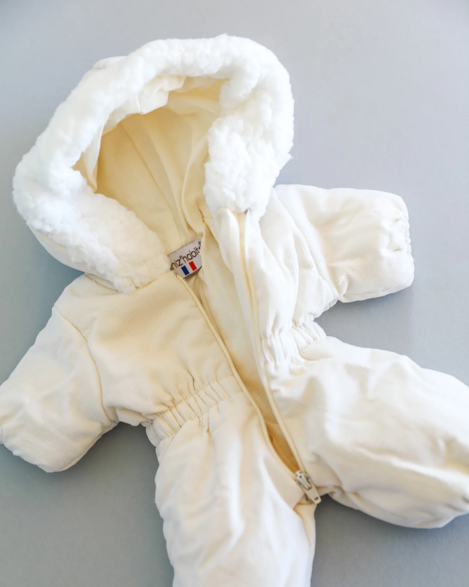 Minikane Doll Clothes | Doll Snowsuit - White - Image 4