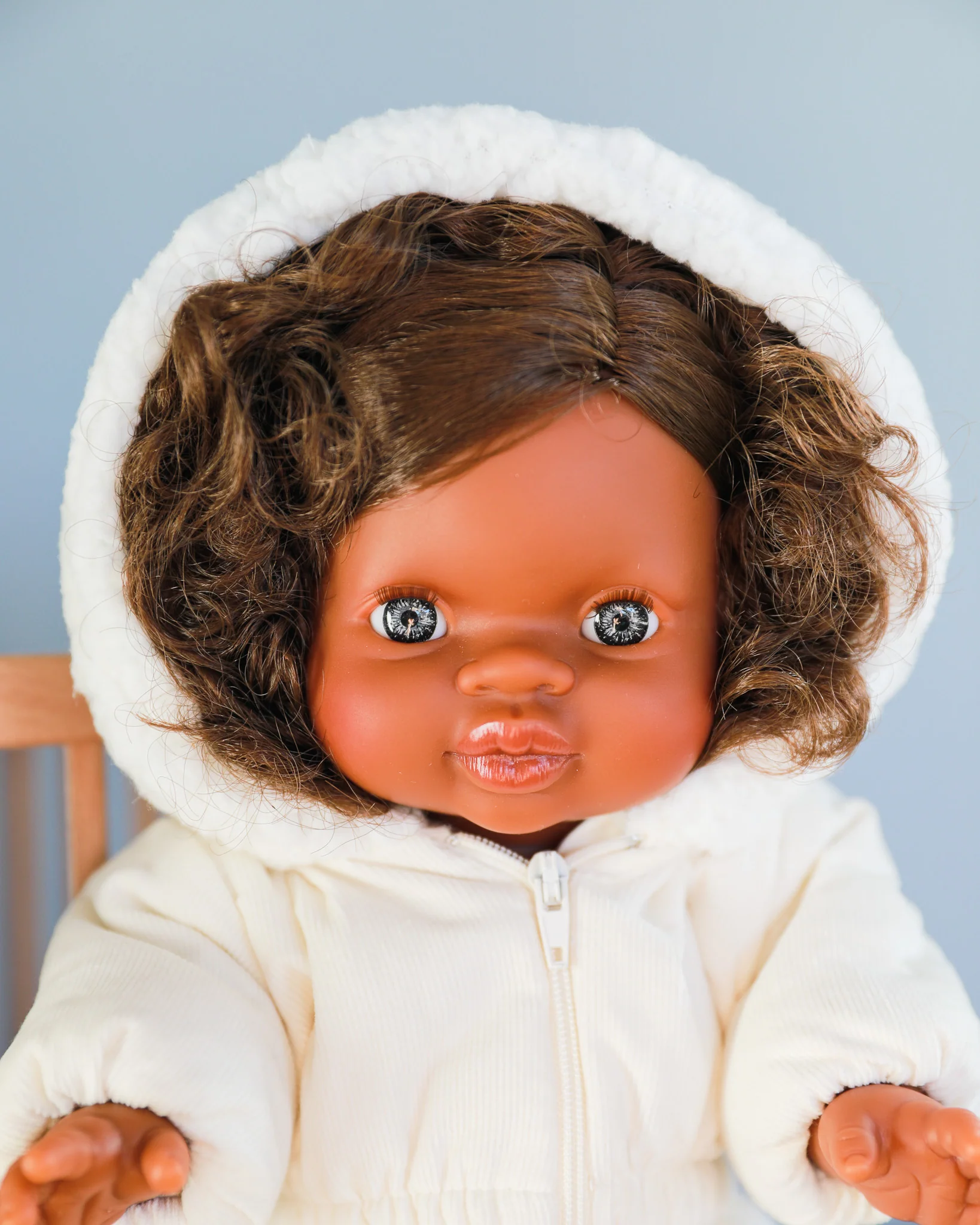 Minikane Doll Clothes | Doll Snowsuit - White - Image 7