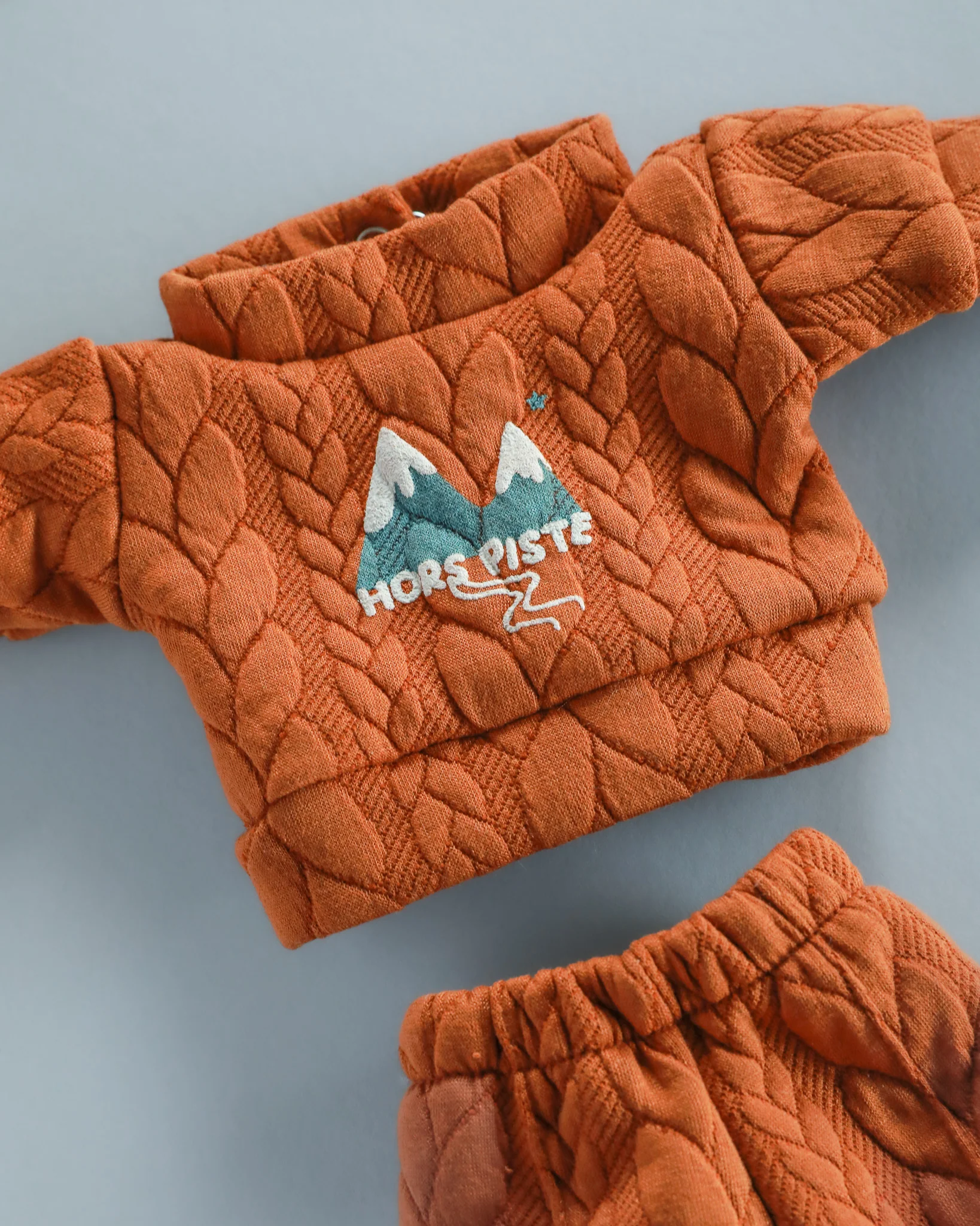 Minikane Doll Clothes | Doll Sweatshirt Set Hors Piste - Brown - Image 3