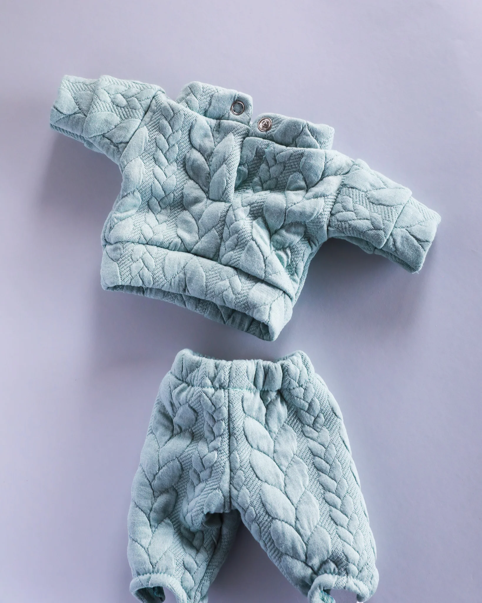 Minikane Doll Clothes | Doll Sweatshirt Set Tout Shouss! - Mint - Image 3
