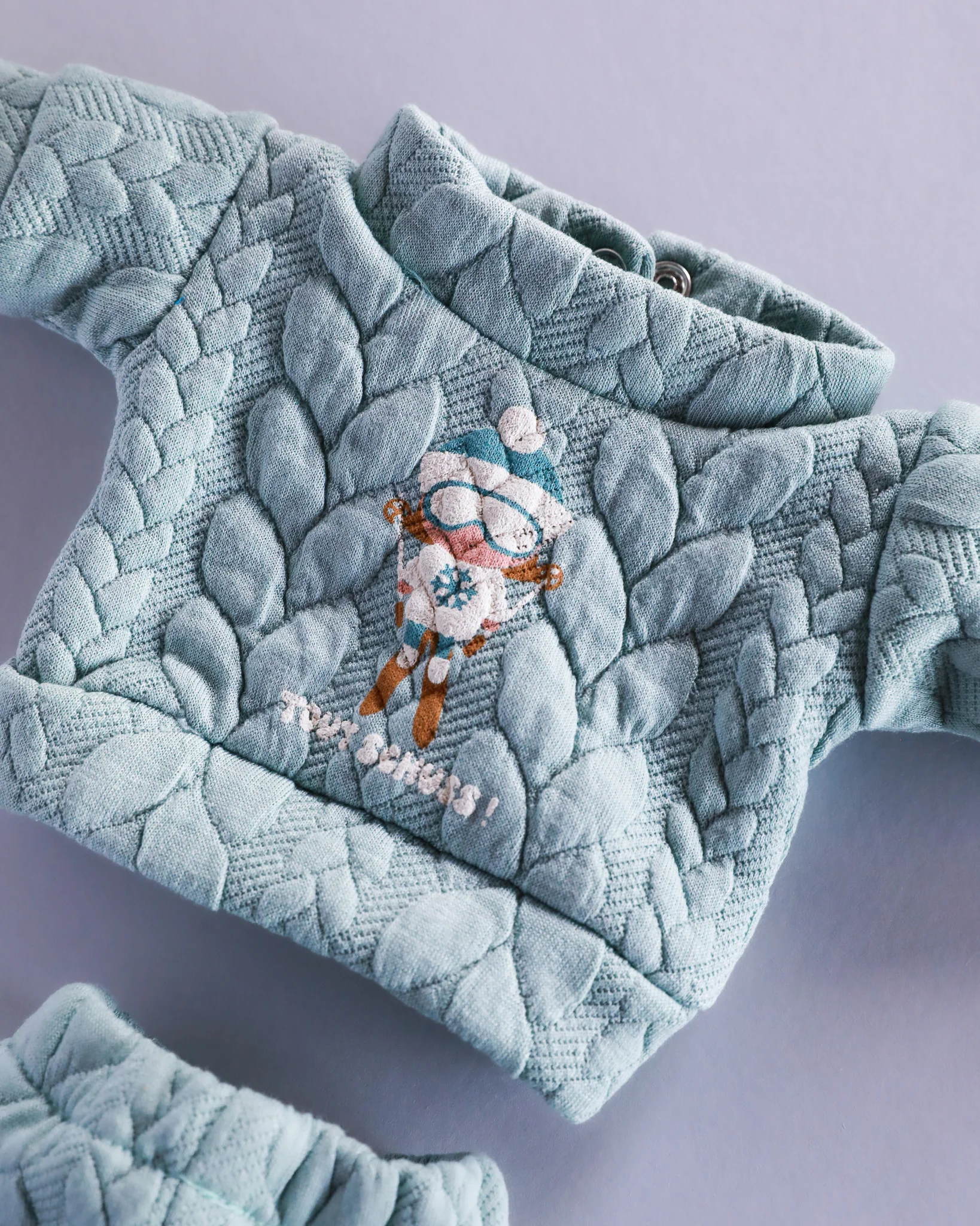 Minikane Doll Clothes | Doll Sweatshirt Set Tout Shouss! - Mint - Image 5
