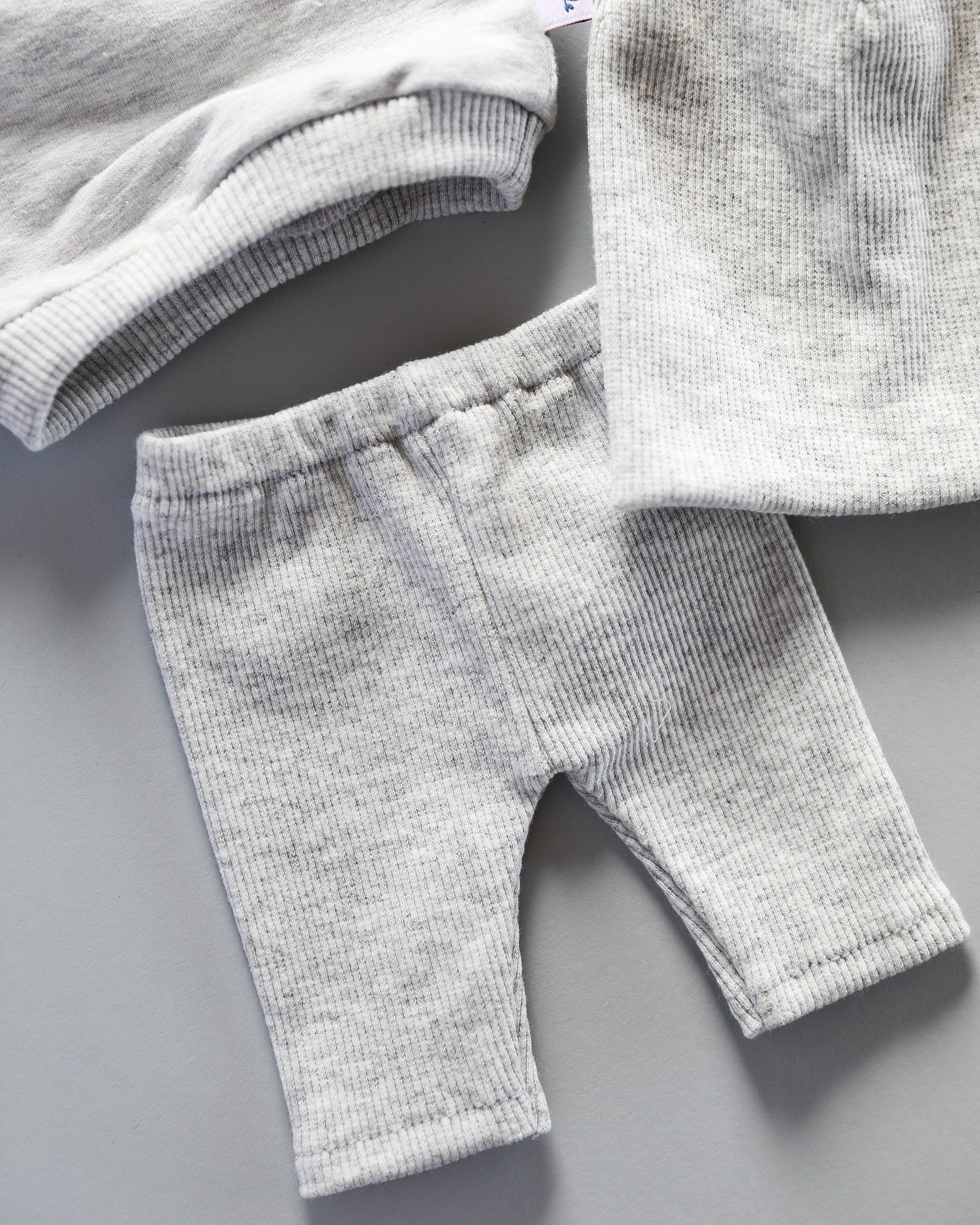 Minikane Doll Clothes | Doll Sweatshirt Set w/ Beanie - Grey - Image 3