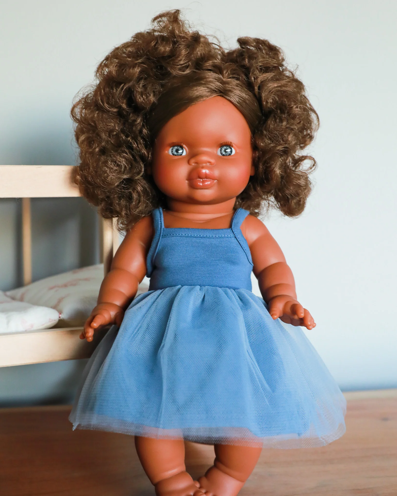 Minikane Doll Clothes | Doll Tutu Dress - Blue - Image 2