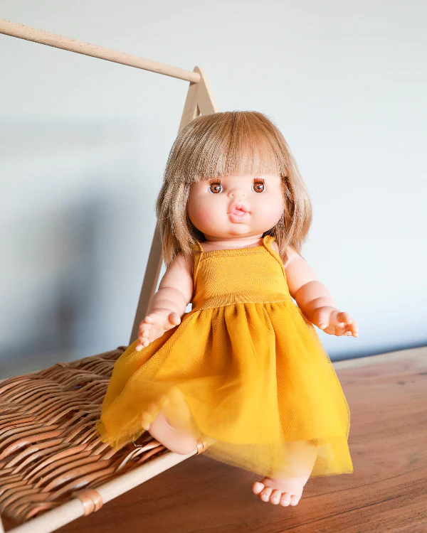 Doll Tutu Dress - Yellow (13" dolls) - Image 2
