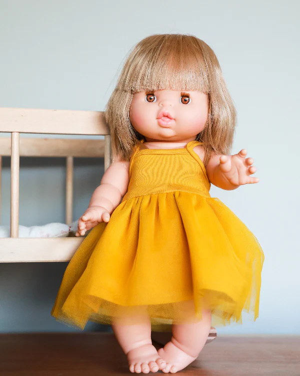 Doll Tutu Dress - Yellow (13" dolls) - Image 3