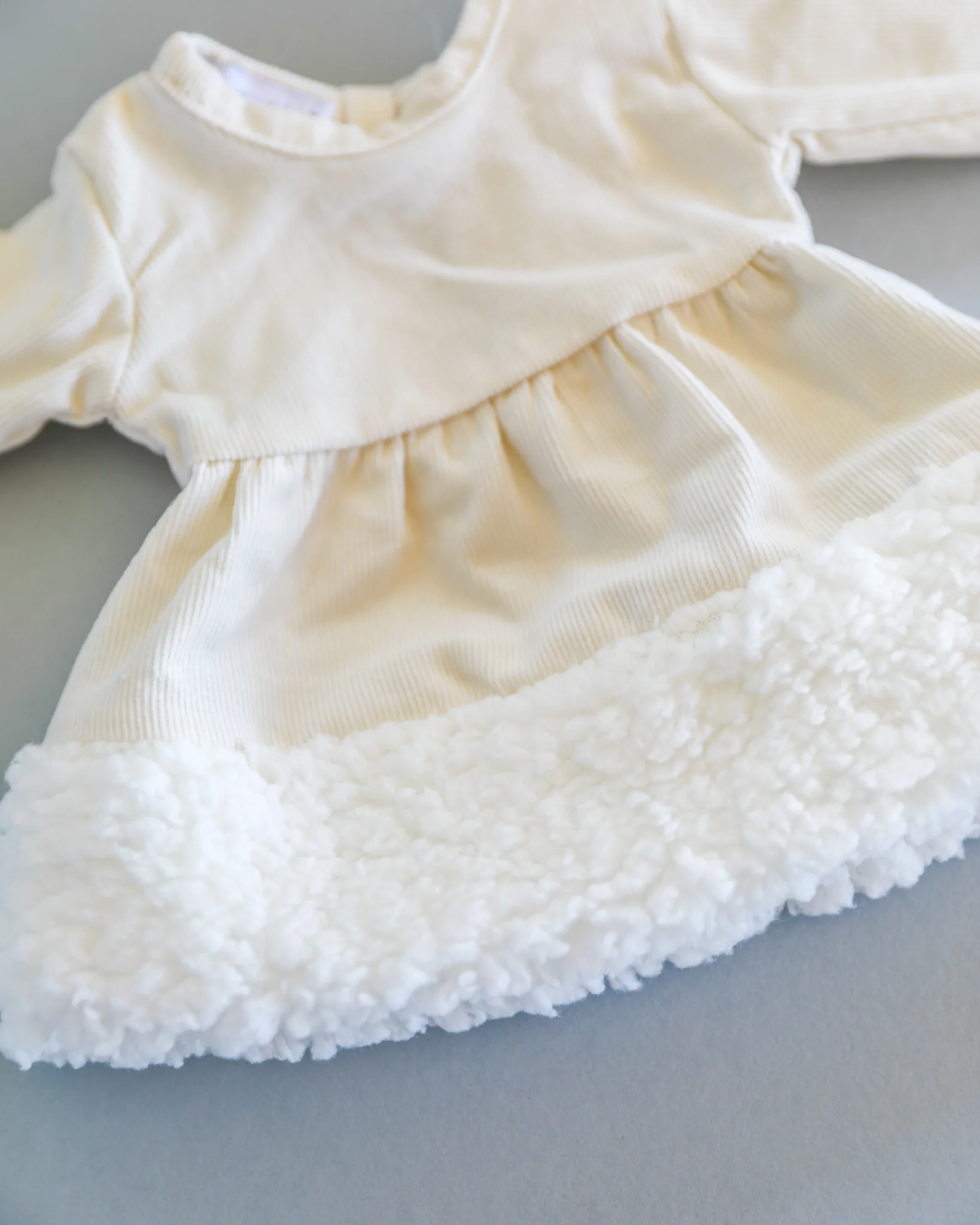 Minikane Doll Clothes | Doll Winter Dress - White - Image 2