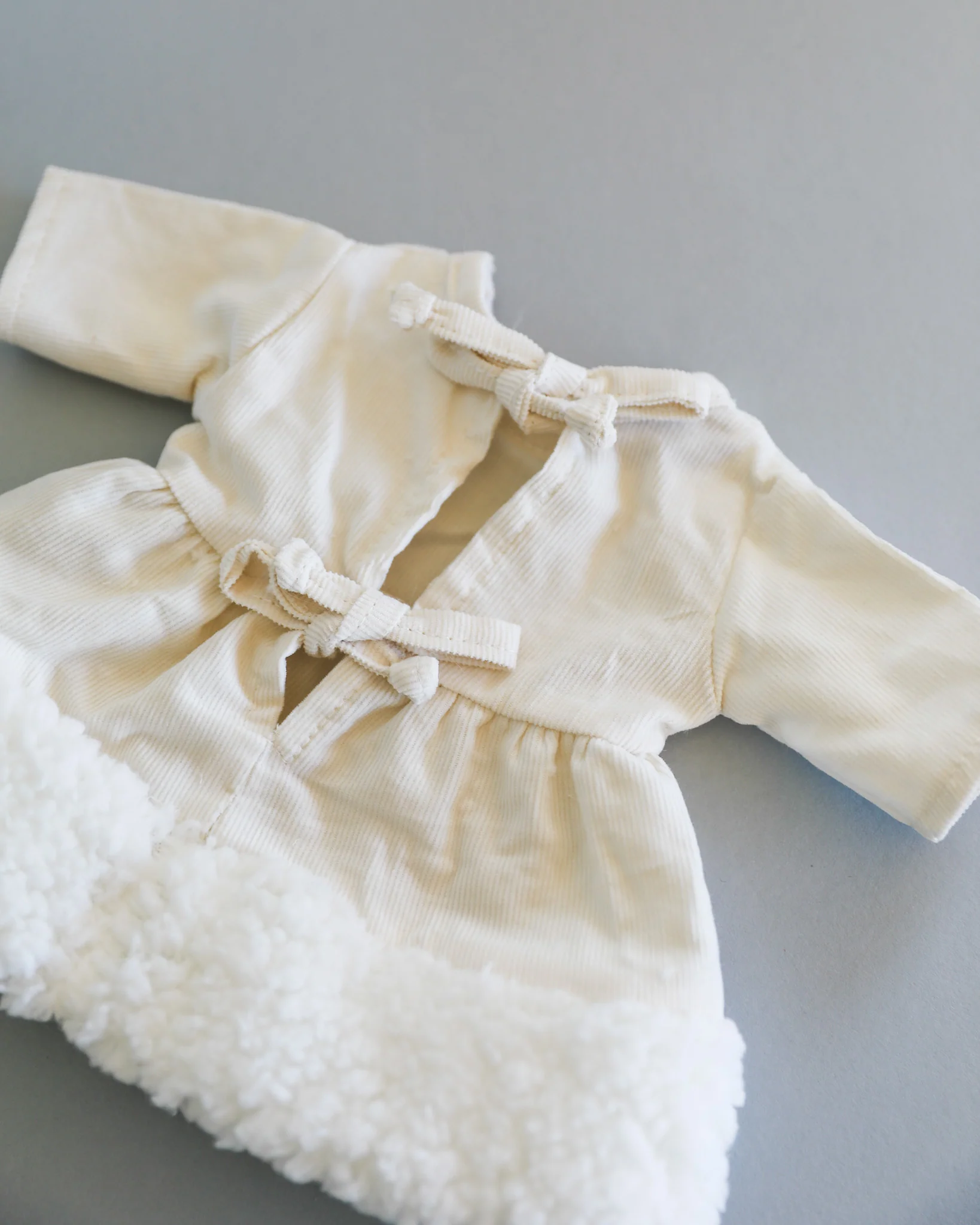 Minikane Doll Clothes | Doll Winter Dress - White - Image 3