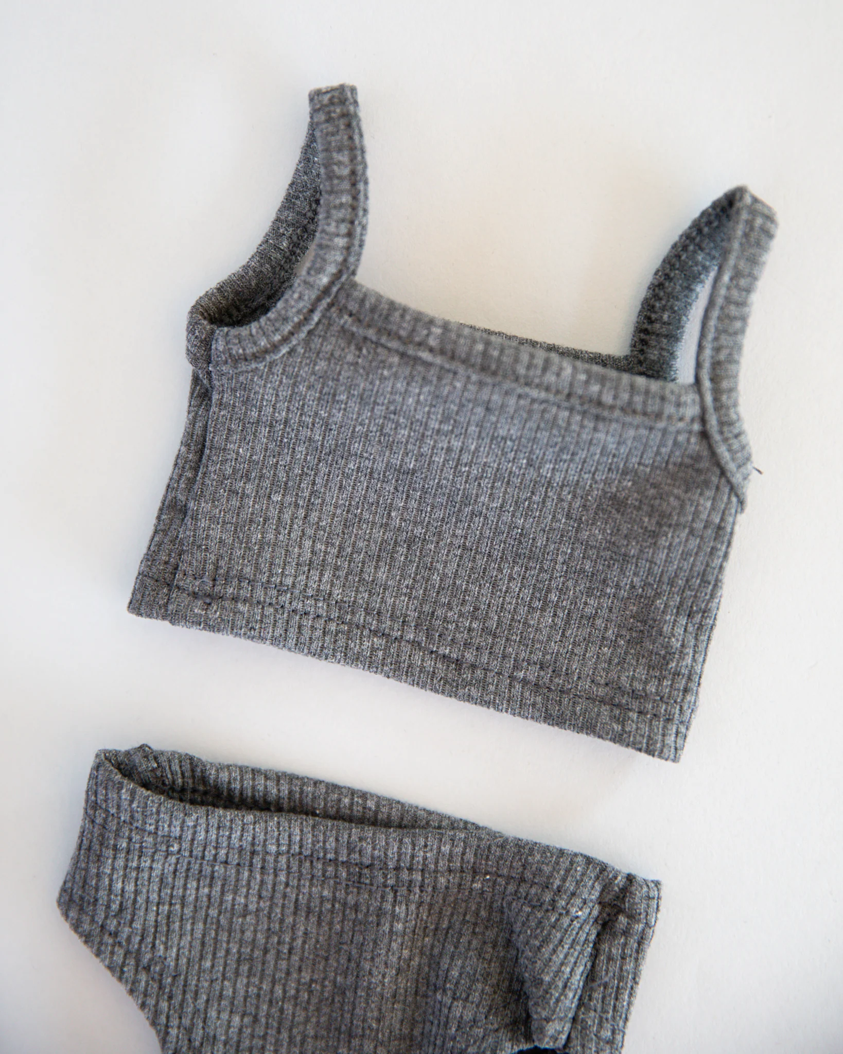 Minikane Doll Clothes | Baby Girl Doll Underwear Set (Grey) - Image 2