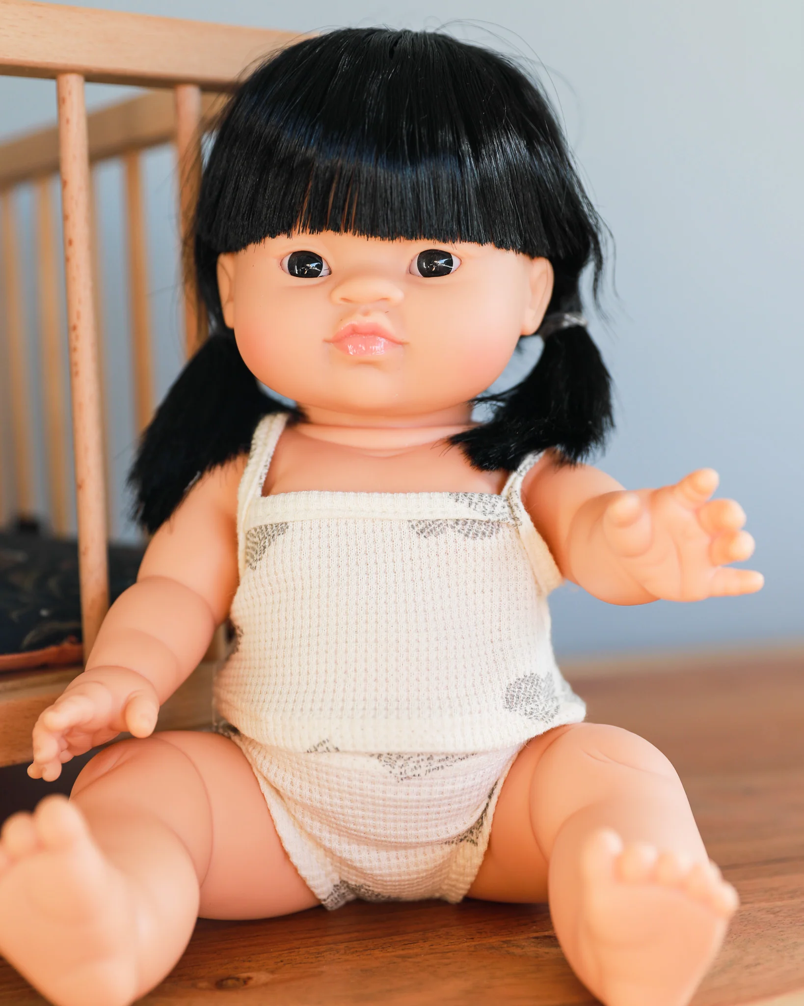 Minikane Doll Clothes | Two-Piece Underwear Doll Outfit - Hearts - Image 2
