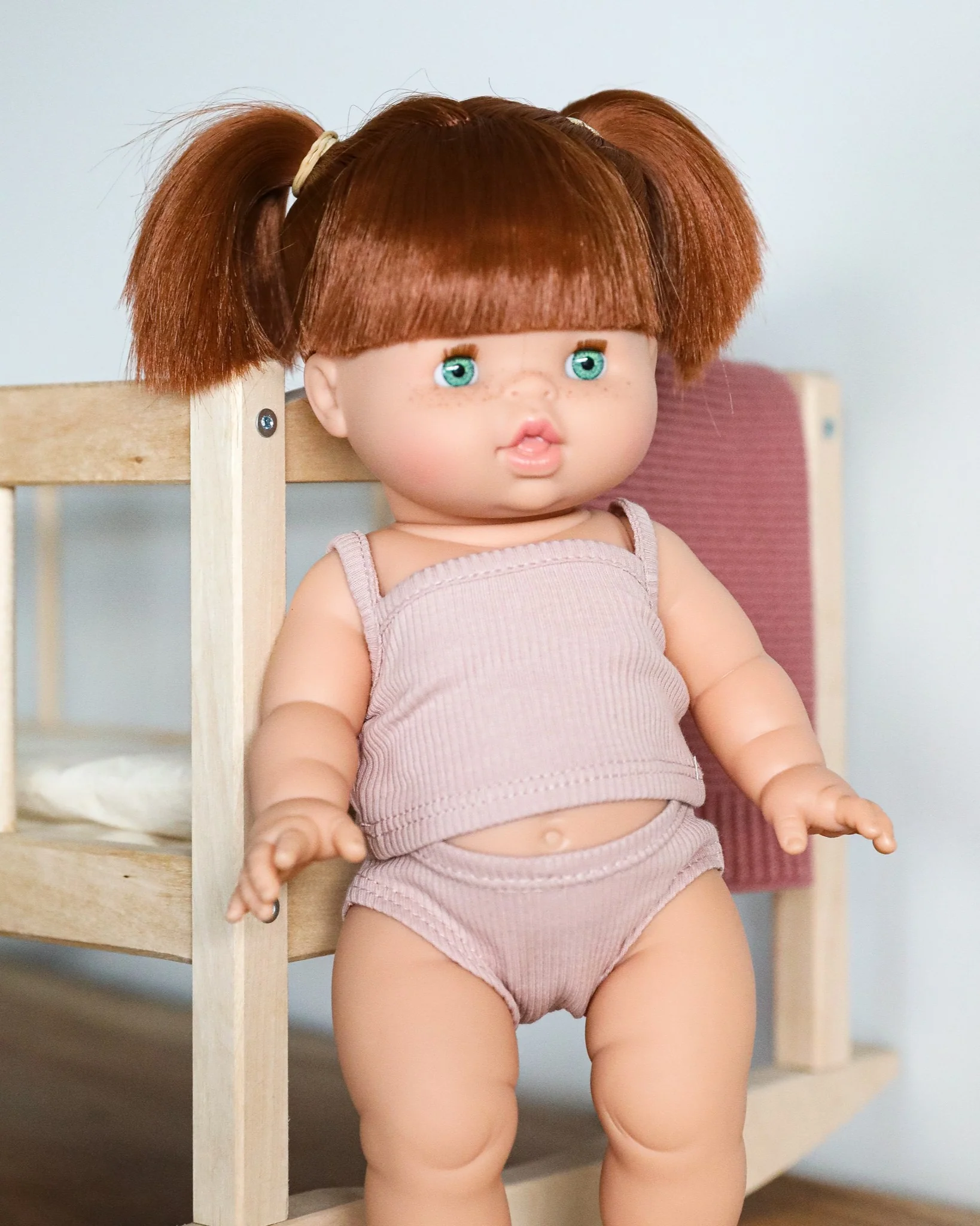Minikane Doll Clothes | Baby Girl Doll Underwear Set (Petal) - Image 2