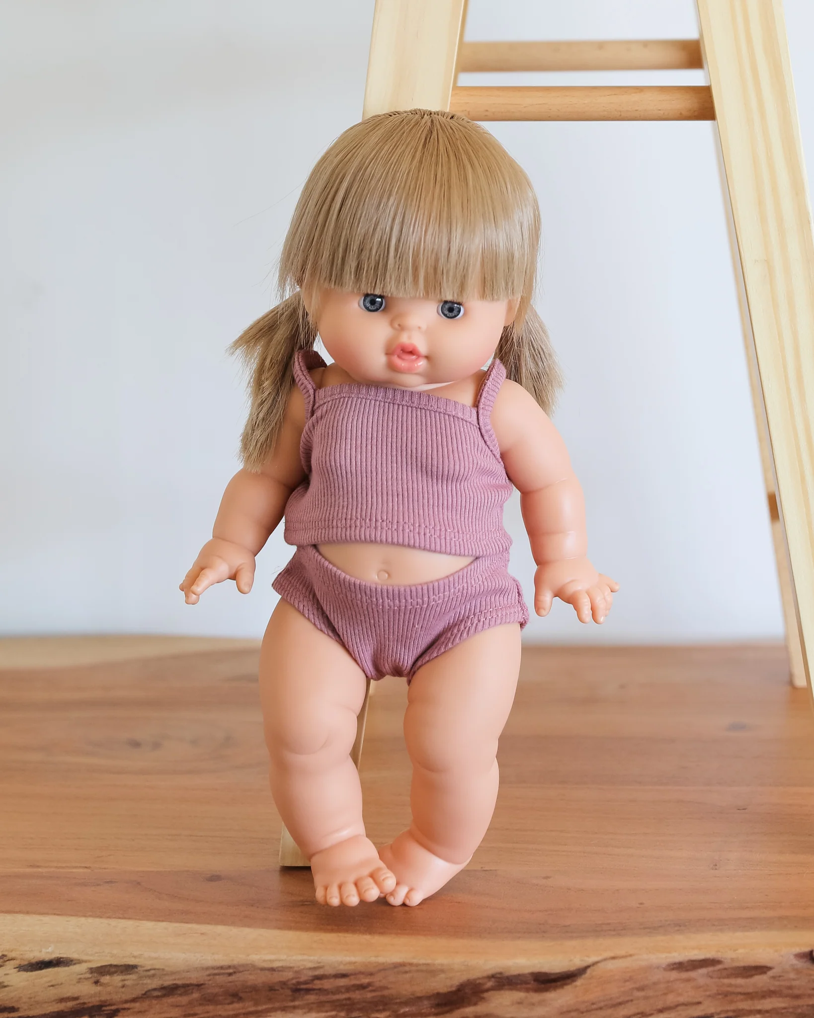 Minikane Doll Clothes | Baby Girl Doll Underwear Set (Soft Pink) - Image 2