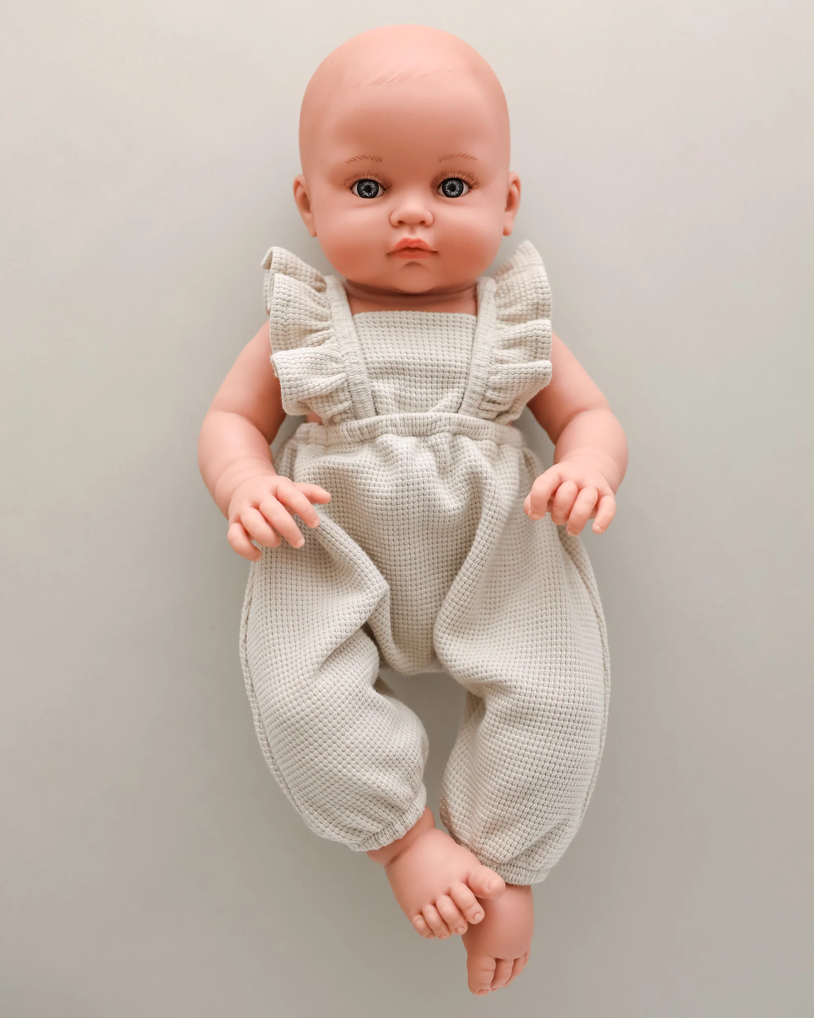 Minikane Doll Clothes | Bambini Doll Jumpsuit - Honeycomb Linen - Image 2