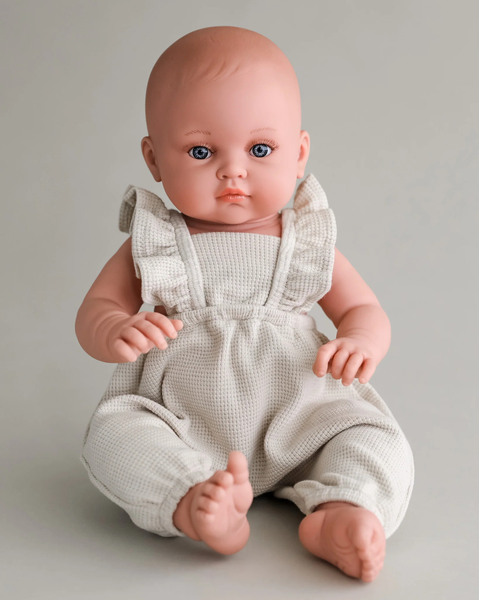 Minikane Doll Clothes | Bambini Doll Jumpsuit - Honeycomb Linen - Image 3