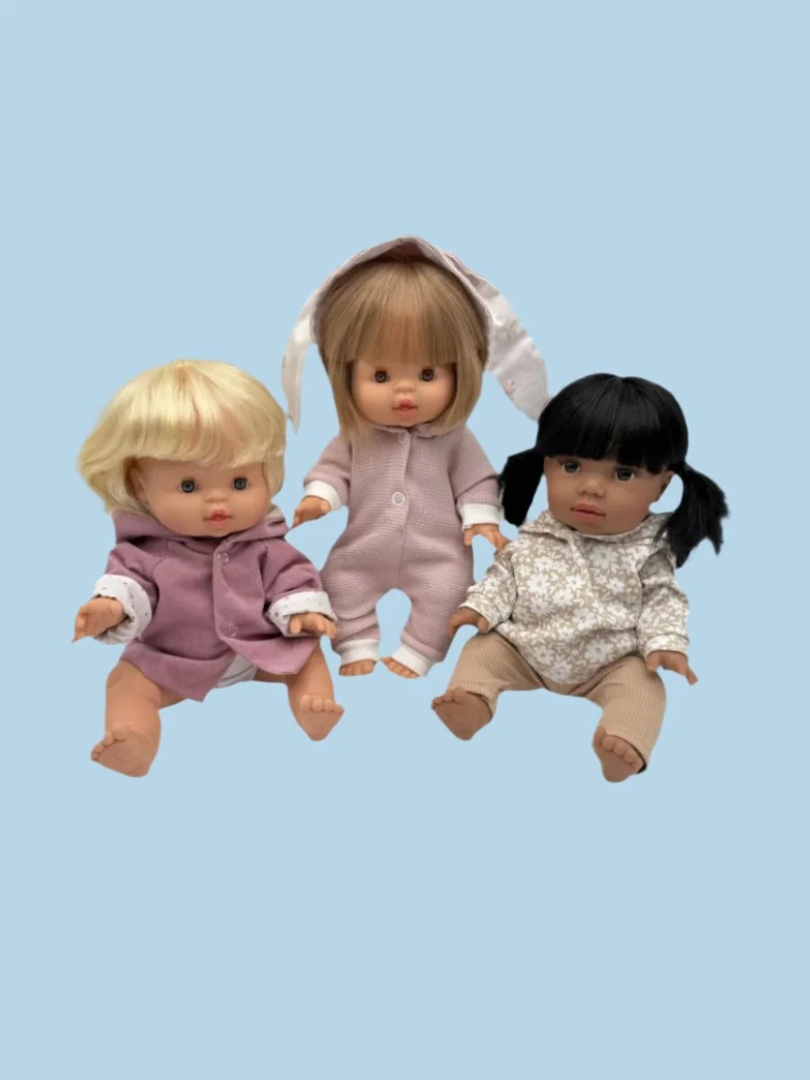 Doll Clothes | Hoodie Set - Garden Blossoms (11" - 14" dolls) - Image 4