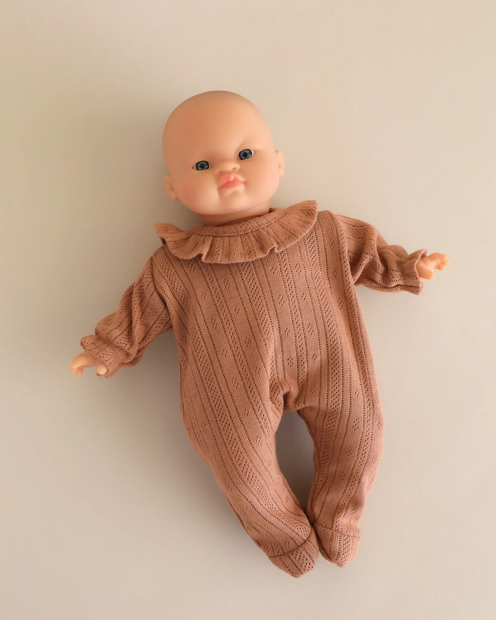 Minikane Doll Clothes | Doll Bodysuit - Brown - Image 2