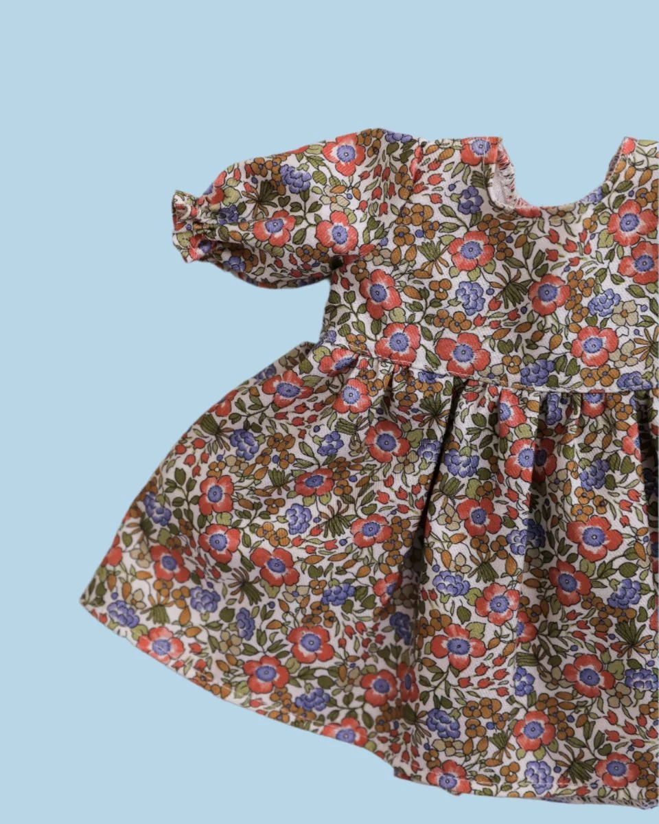 Minikane Doll Clothes | Doll Dress - Spring Flowers (11" & 13" dolls) - Image 4