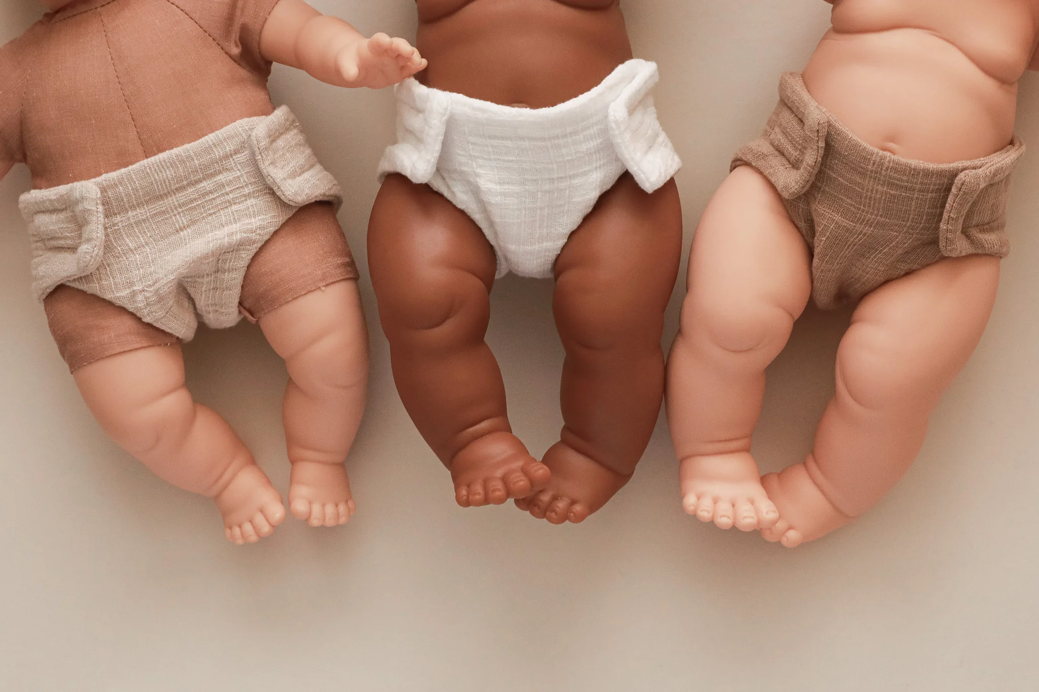 Minikane Doll Clothes | Doll Muslin Diapers - Set of 3 - Image 4