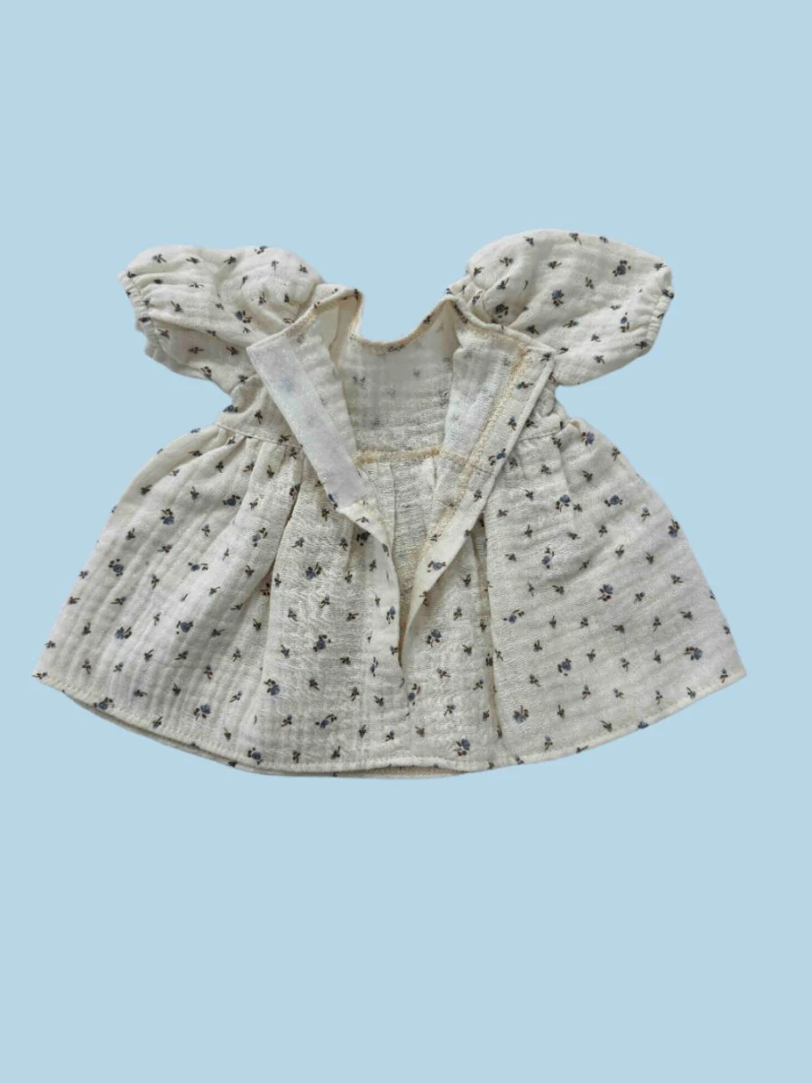 Minikane Doll Clothes | Doll Muslin Dress w/ Headband - Bluebell Meadow (11" & 13" dolls) - Image 4