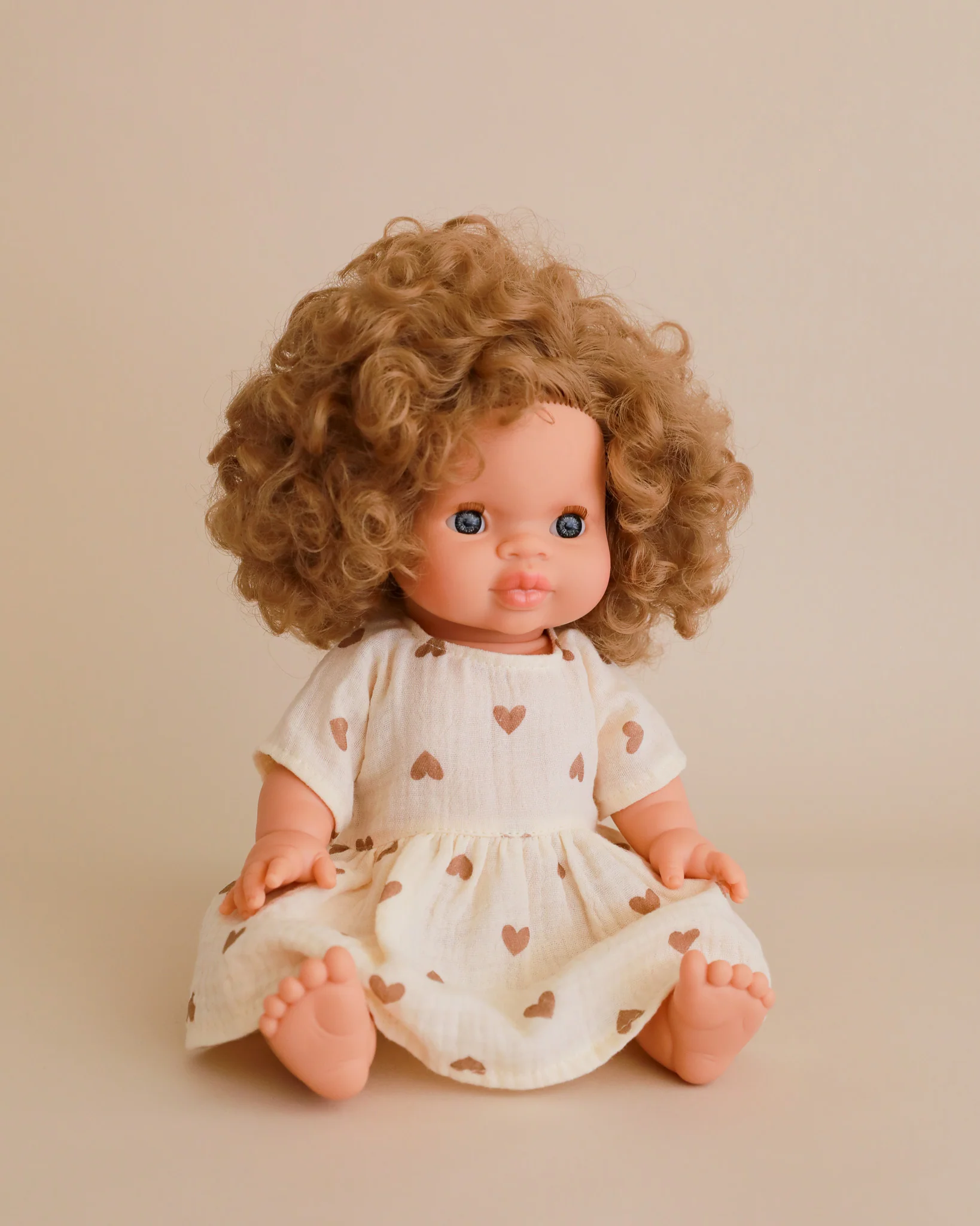 Minikane Doll Clothes | Doll Muslin Dress - Hearts - Image 3