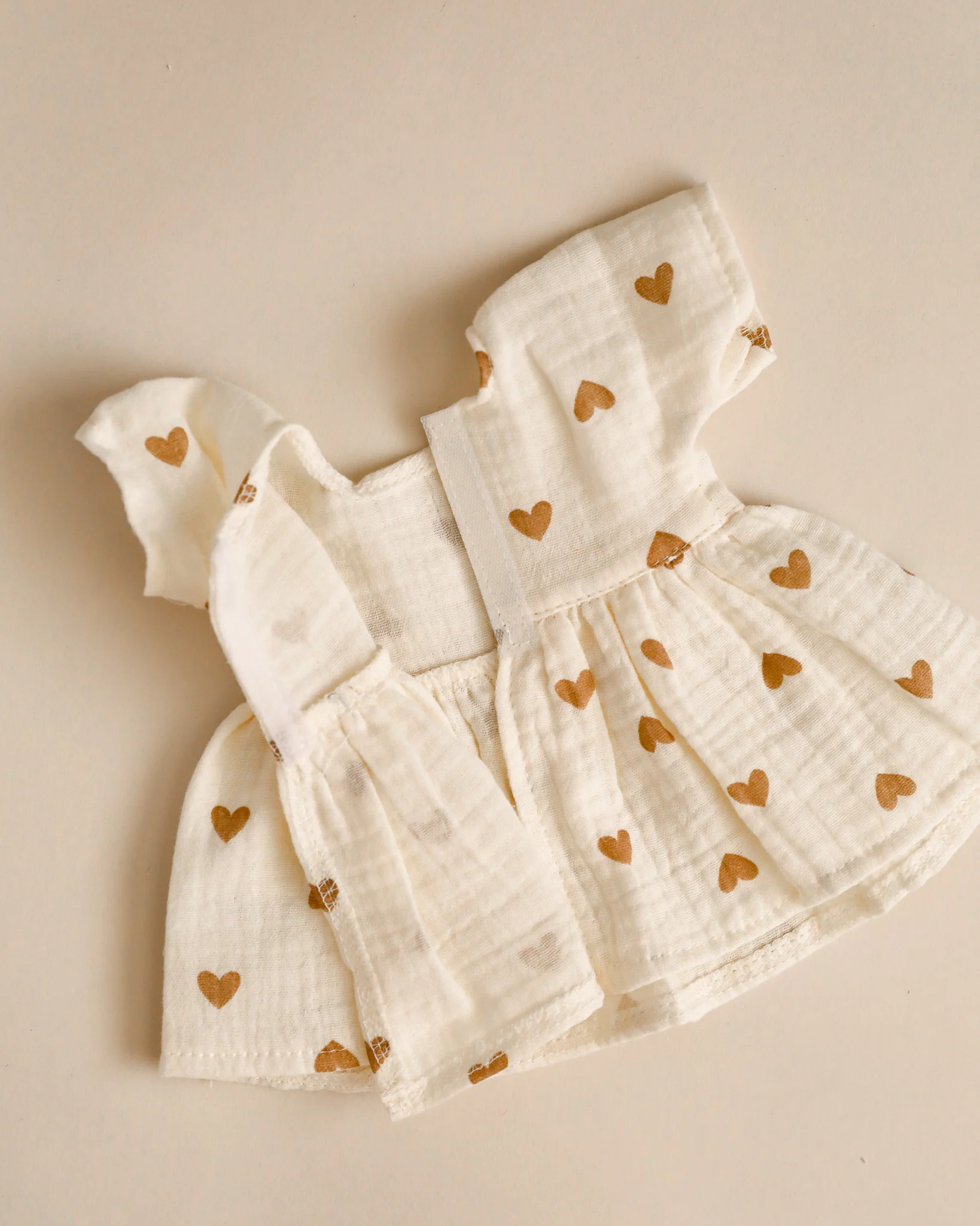 Minikane Doll Clothes | Doll Muslin Dress - Hearts - Image 4
