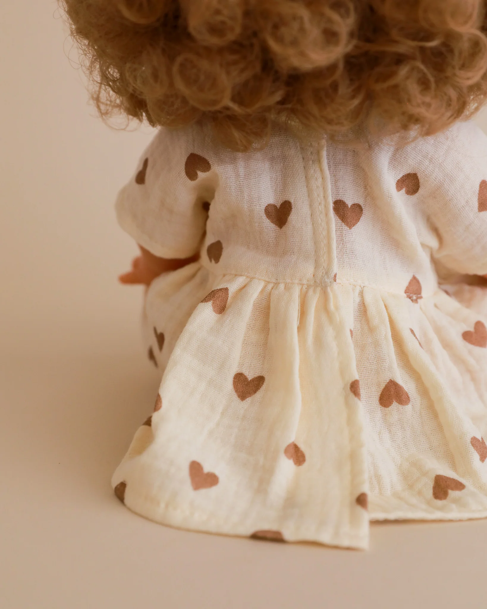 Minikane Doll Clothes | Doll Muslin Dress - Hearts - Image 5