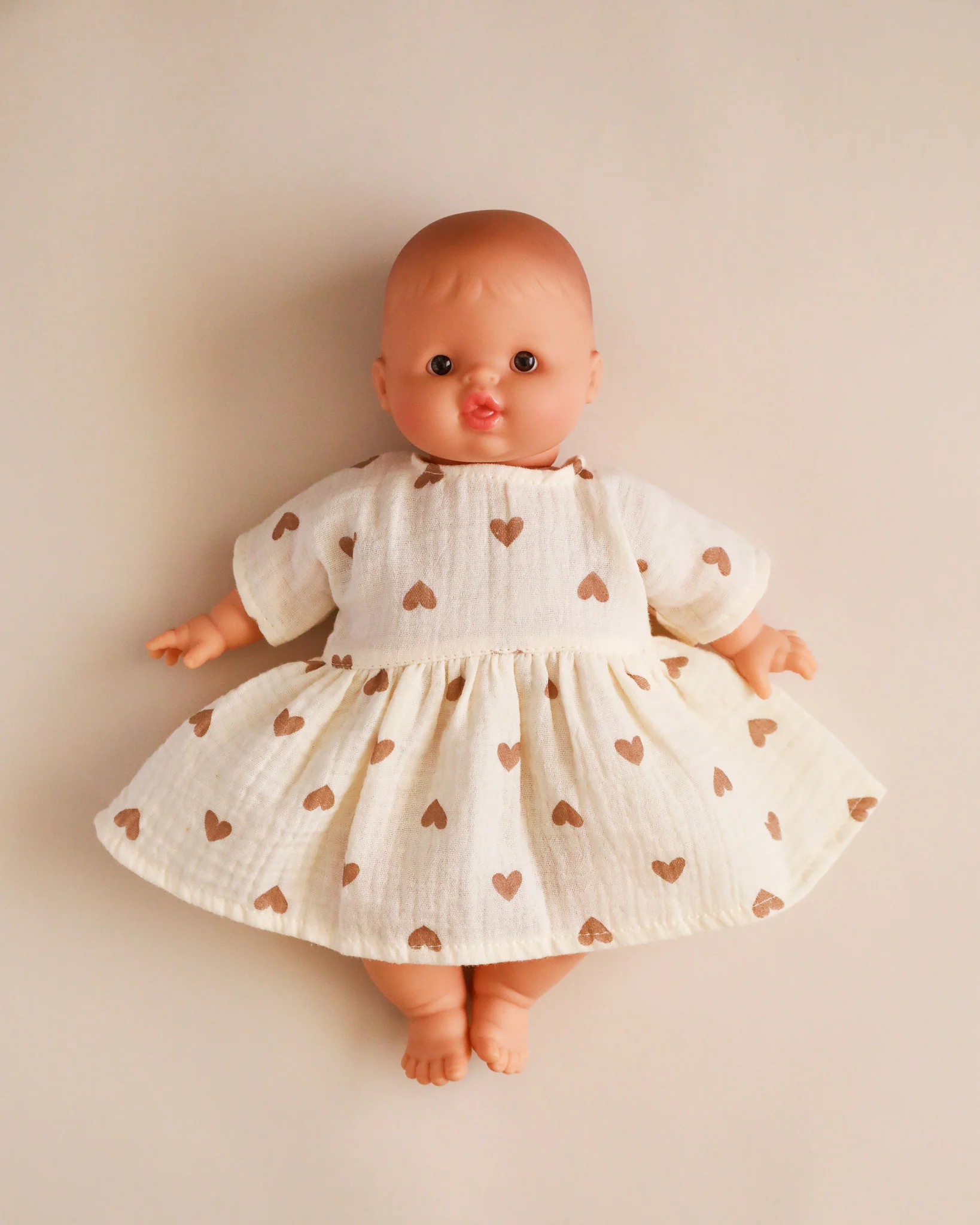 Minikane Doll Clothes | Doll Muslin Dress - Hearts - Image 6