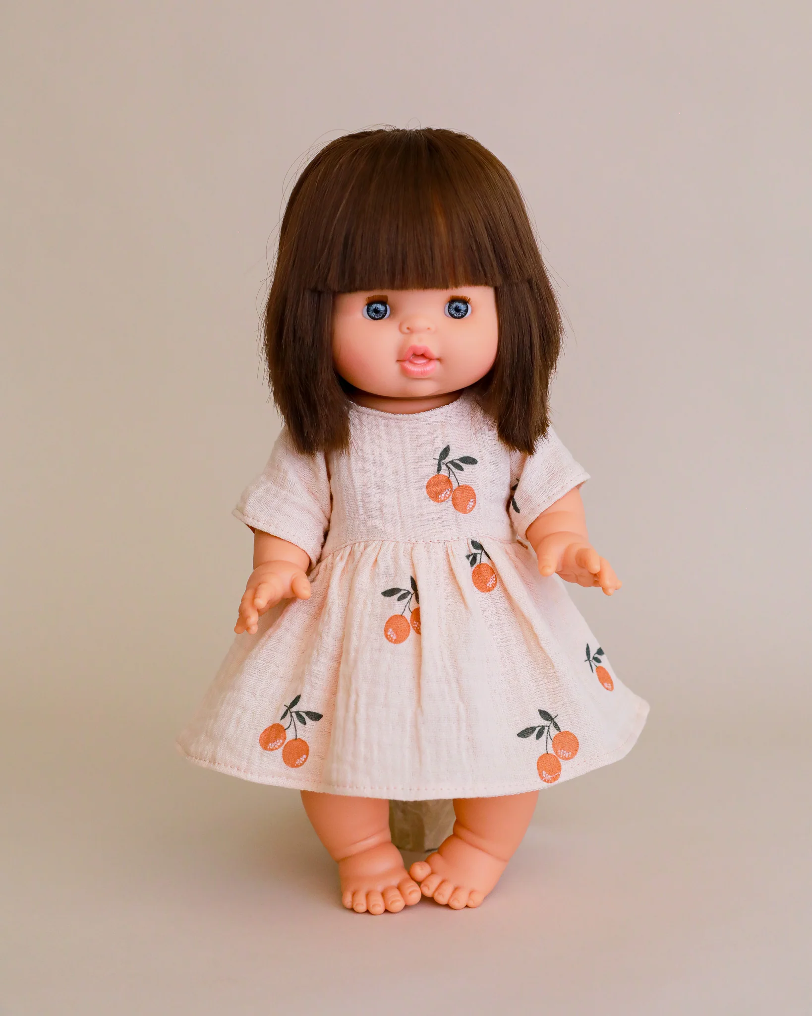 Minikane Doll Clothes | Doll Muslin Dress - Peaches - Image 2