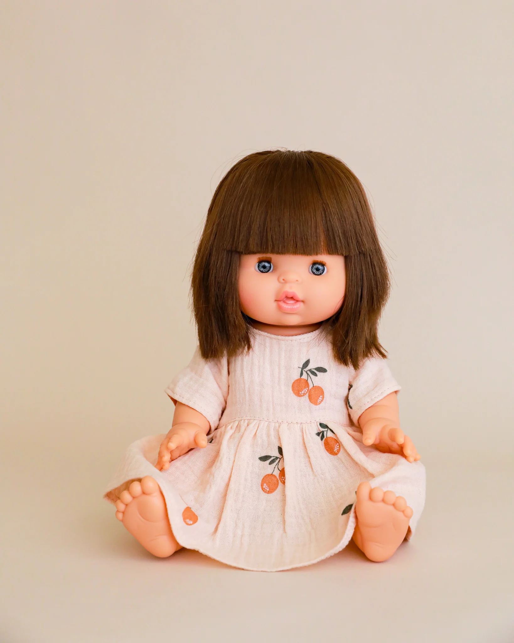 Minikane Doll Clothes | Doll Muslin Dress - Peaches - Image 3