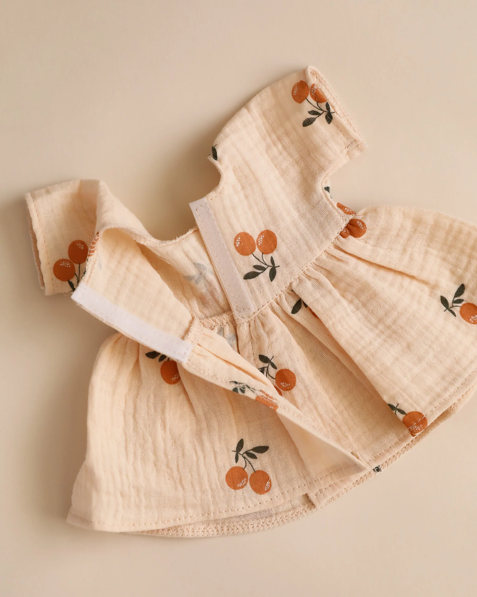 Minikane Doll Clothes | Doll Muslin Dress - Peaches - Image 5