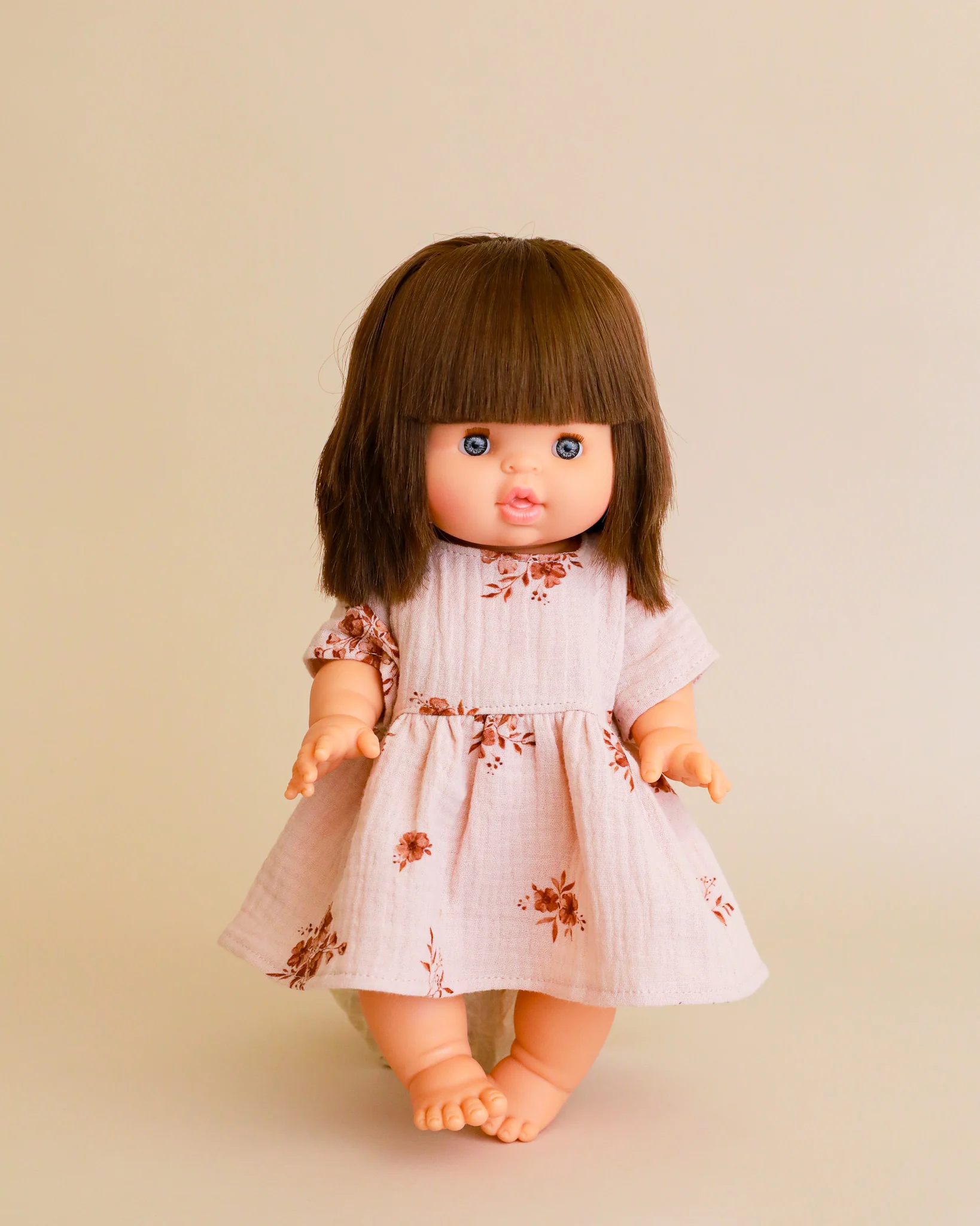 Minikane Doll Clothes | Doll Muslin Dress - Retro Flowers - Image 2