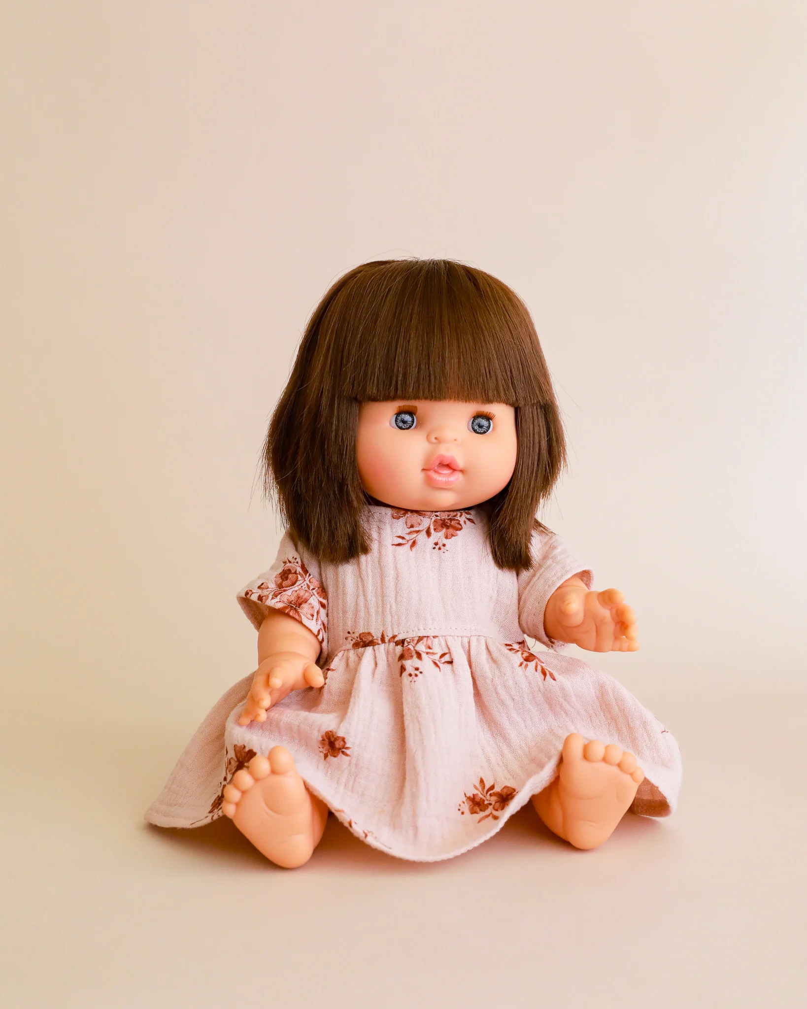 Minikane Doll Clothes | Doll Muslin Dress - Retro Flowers - Image 3