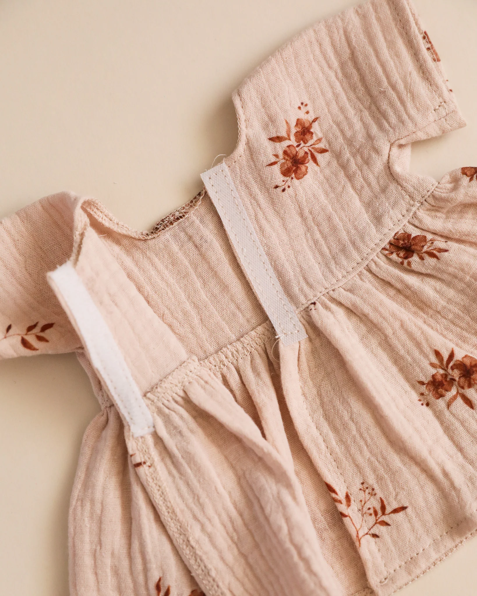 Minikane Doll Clothes | Doll Muslin Dress - Retro Flowers - Image 4