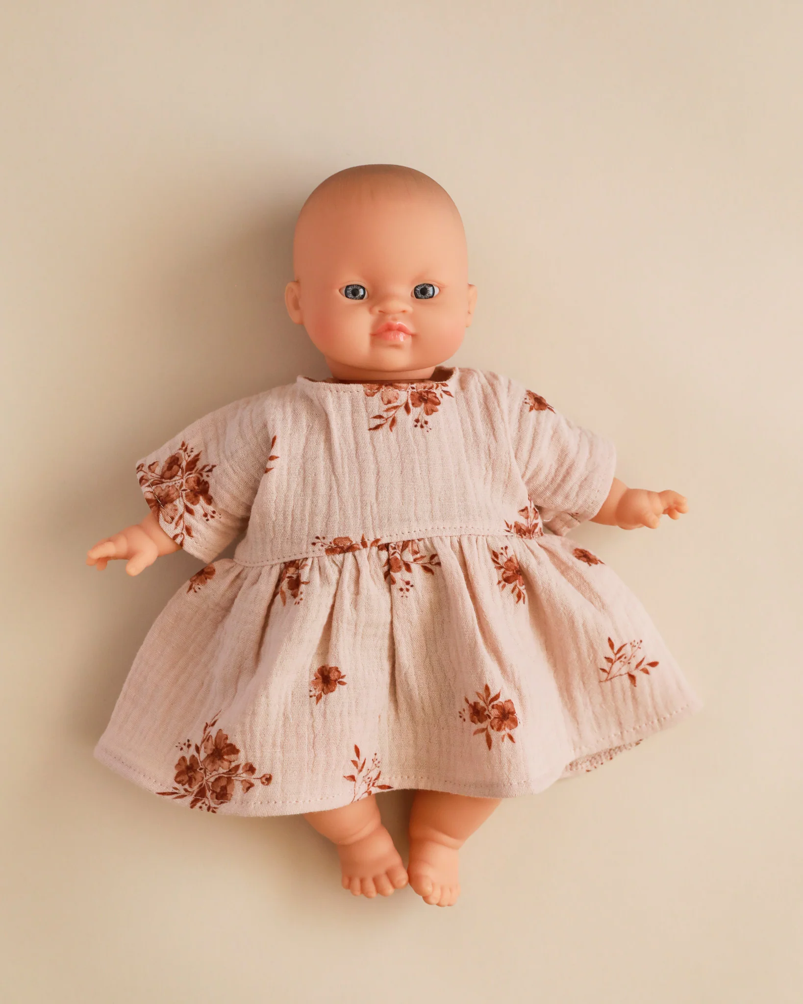 Minikane Doll Clothes | Doll Muslin Dress - Retro Flowers - Image 7