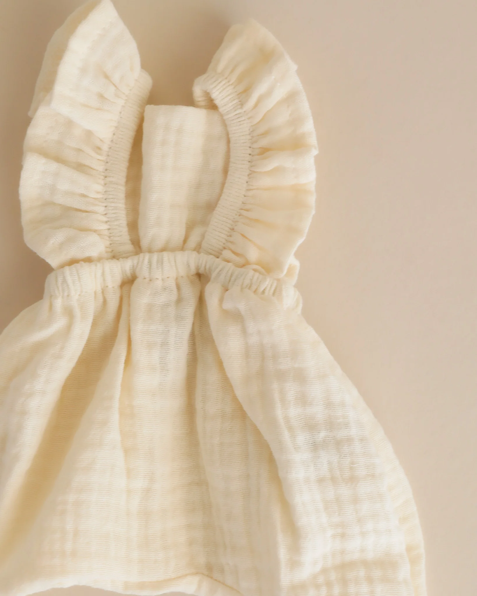 Minikane Doll Clothes | Doll Muslin Jumpsuit - White - Image 5